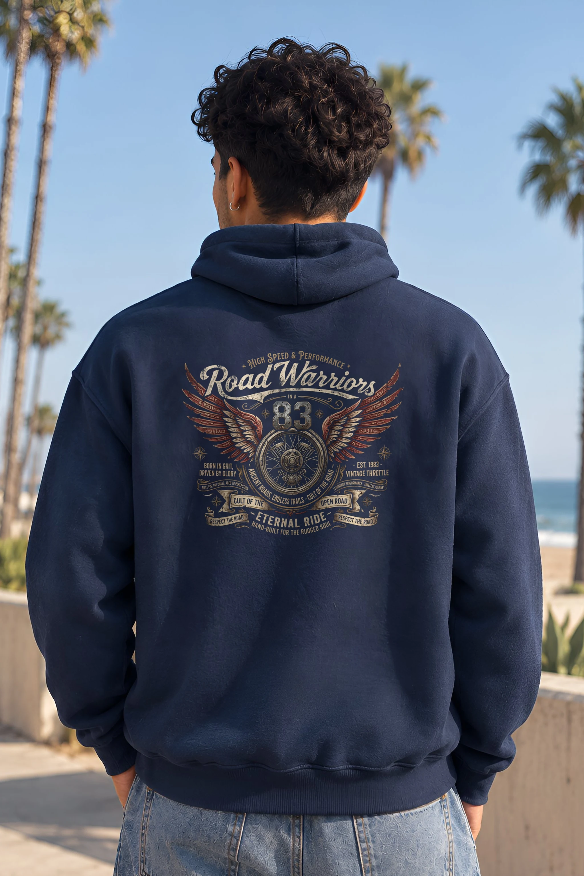 "Eternal Ride 83" 1 Pullover Hoodie
