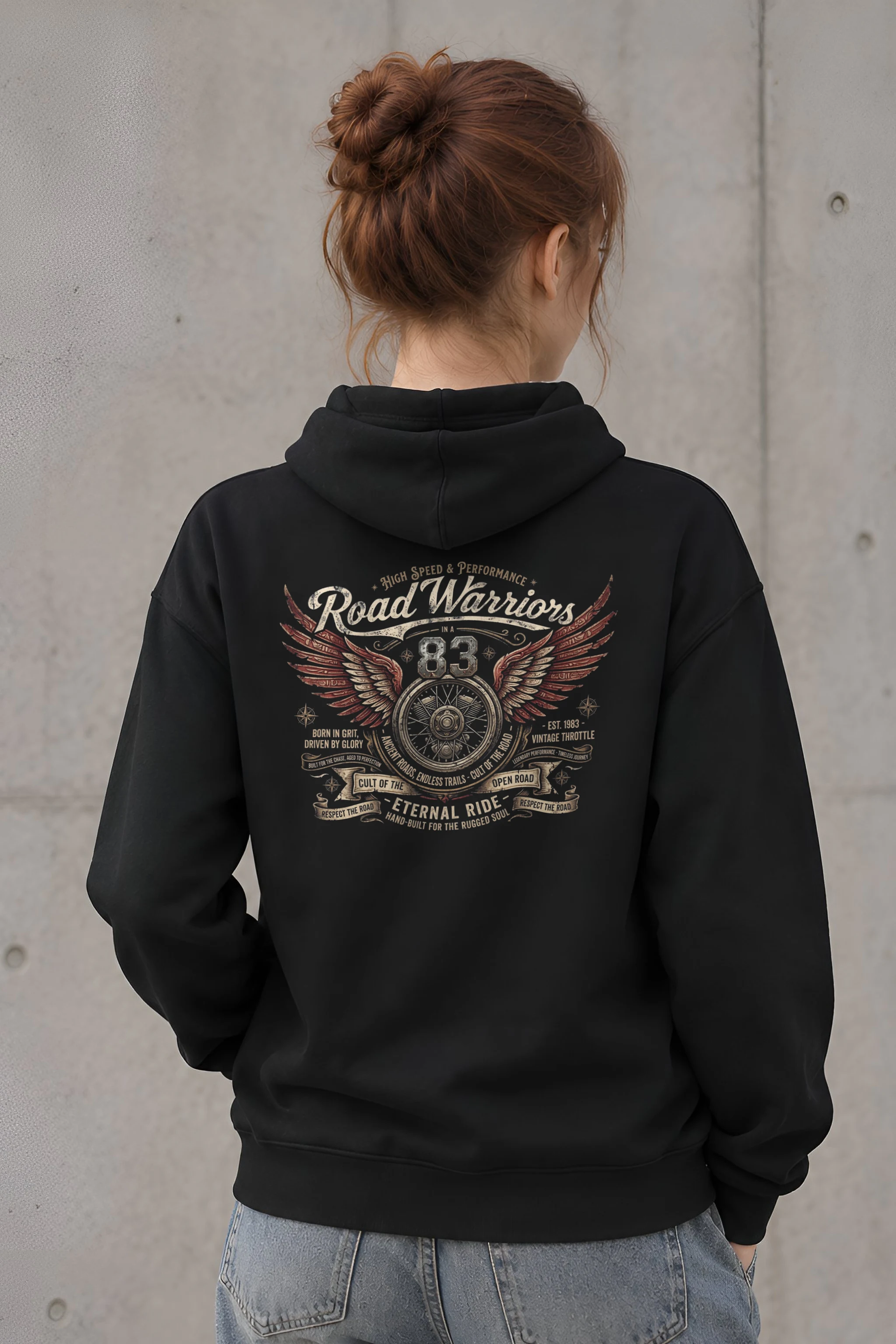 "Eternal Ride 83" 1 Pullover Hoodie