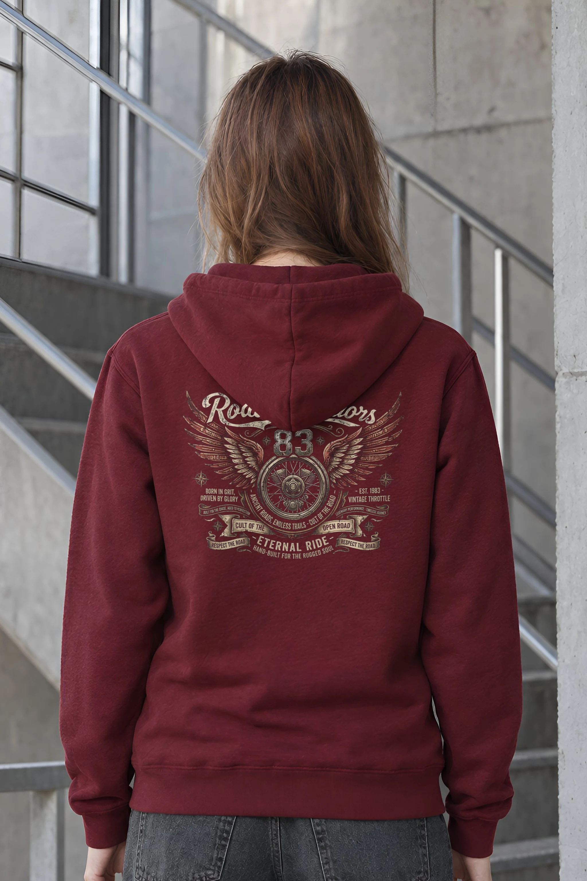 "Eternal Ride 83" 1 Pullover Hoodie
