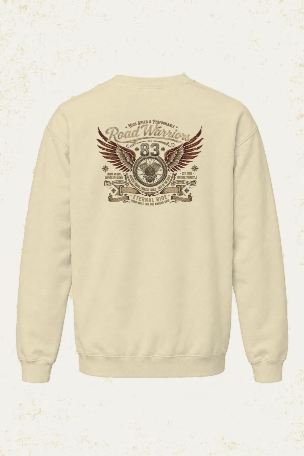 "Eternal Ride 83" Unisex Sponge Fleece Crewneck Sweatshirt | Bella + Canvas 3901