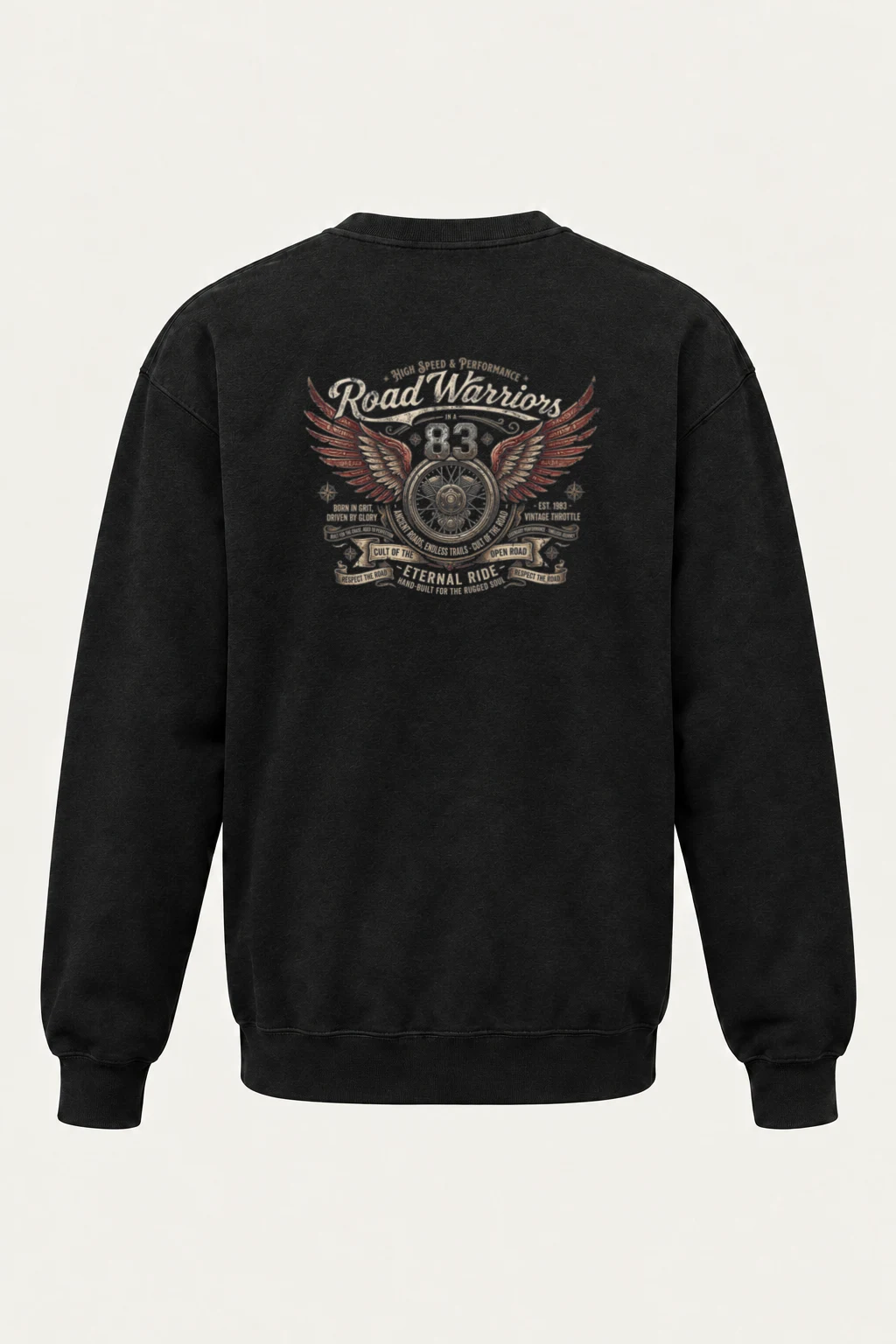 "Eternal Ride 83" Unisex Sponge Fleece Crewneck Sweatshirt | Bella + Canvas 3901