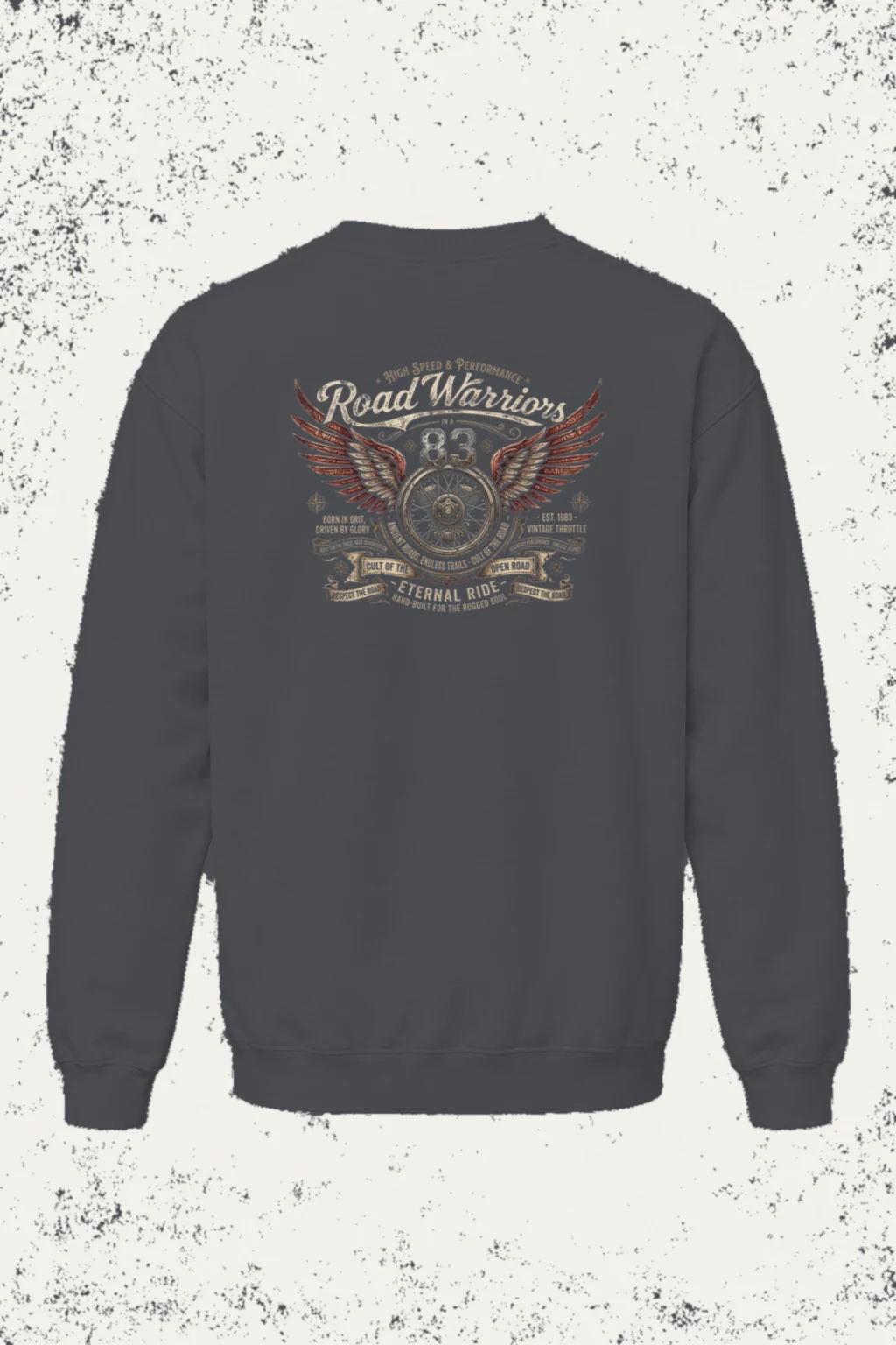 "Eternal Ride 83" Unisex Sponge Fleece Crewneck Sweatshirt | Bella + Canvas 3901