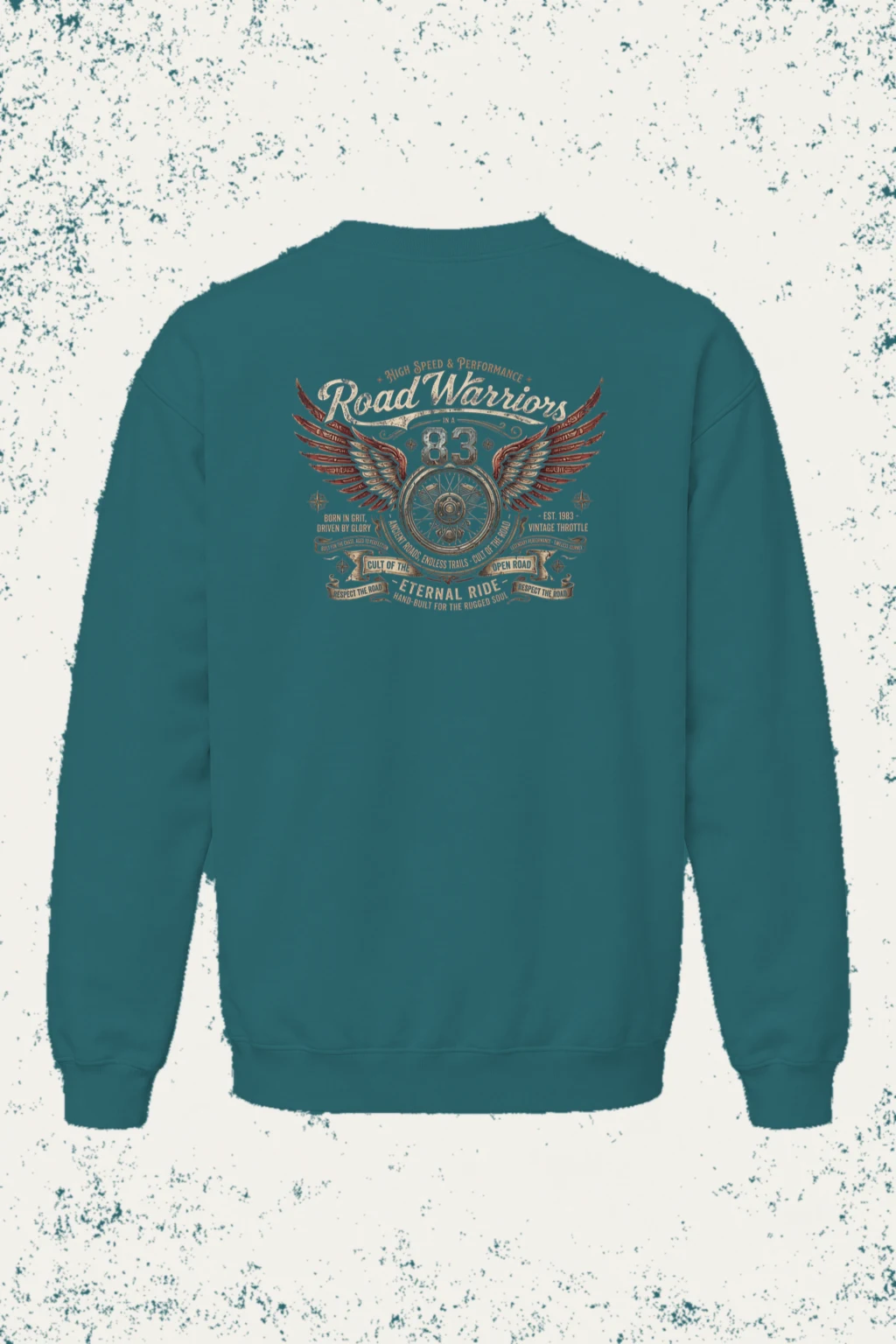 "Eternal Ride 83" Unisex Sponge Fleece Crewneck Sweatshirt | Bella + Canvas 3901