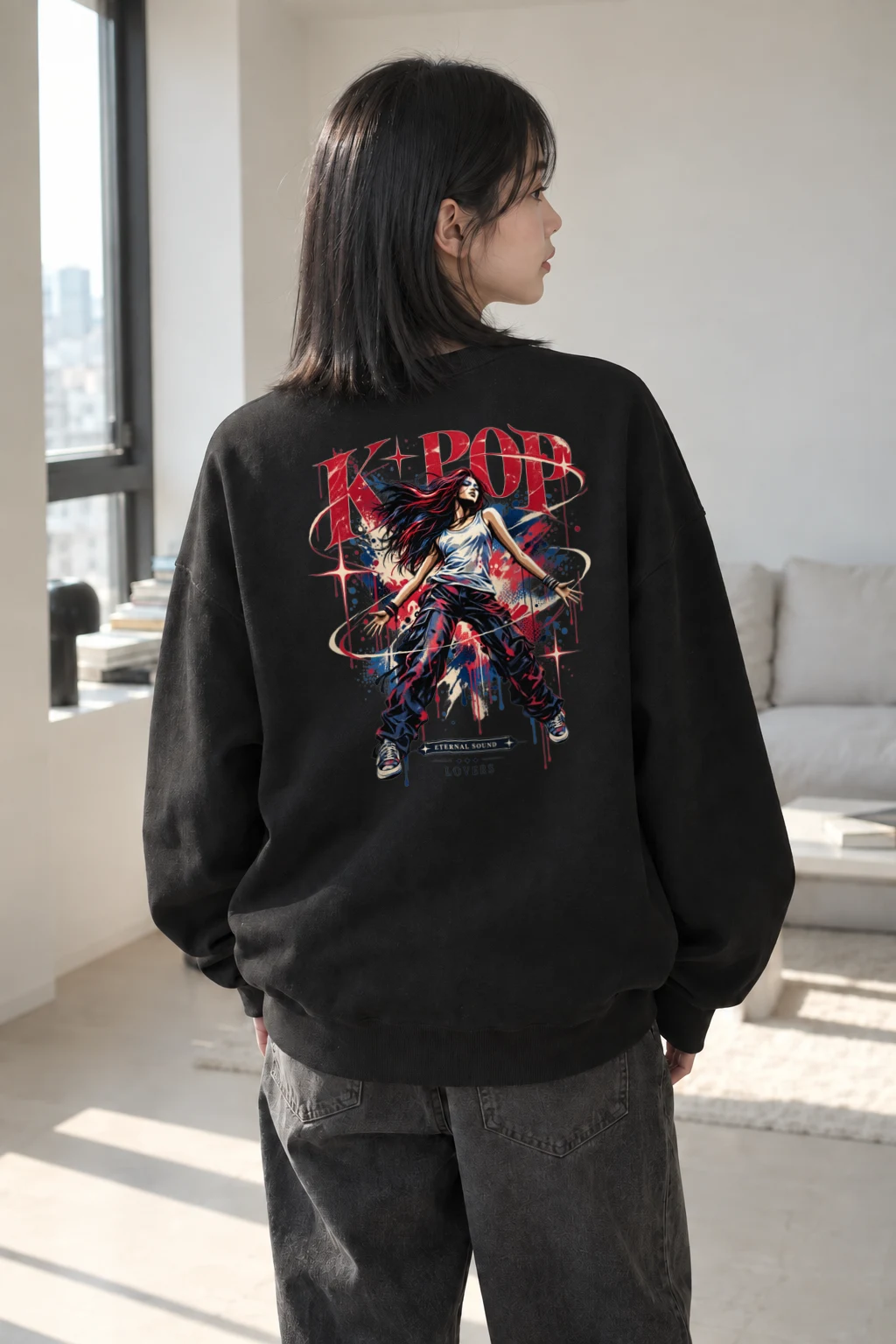"Eternal Sound Lovers" Heavy Blend Unisex Crewneck Sweatshirt | Gildan 18000