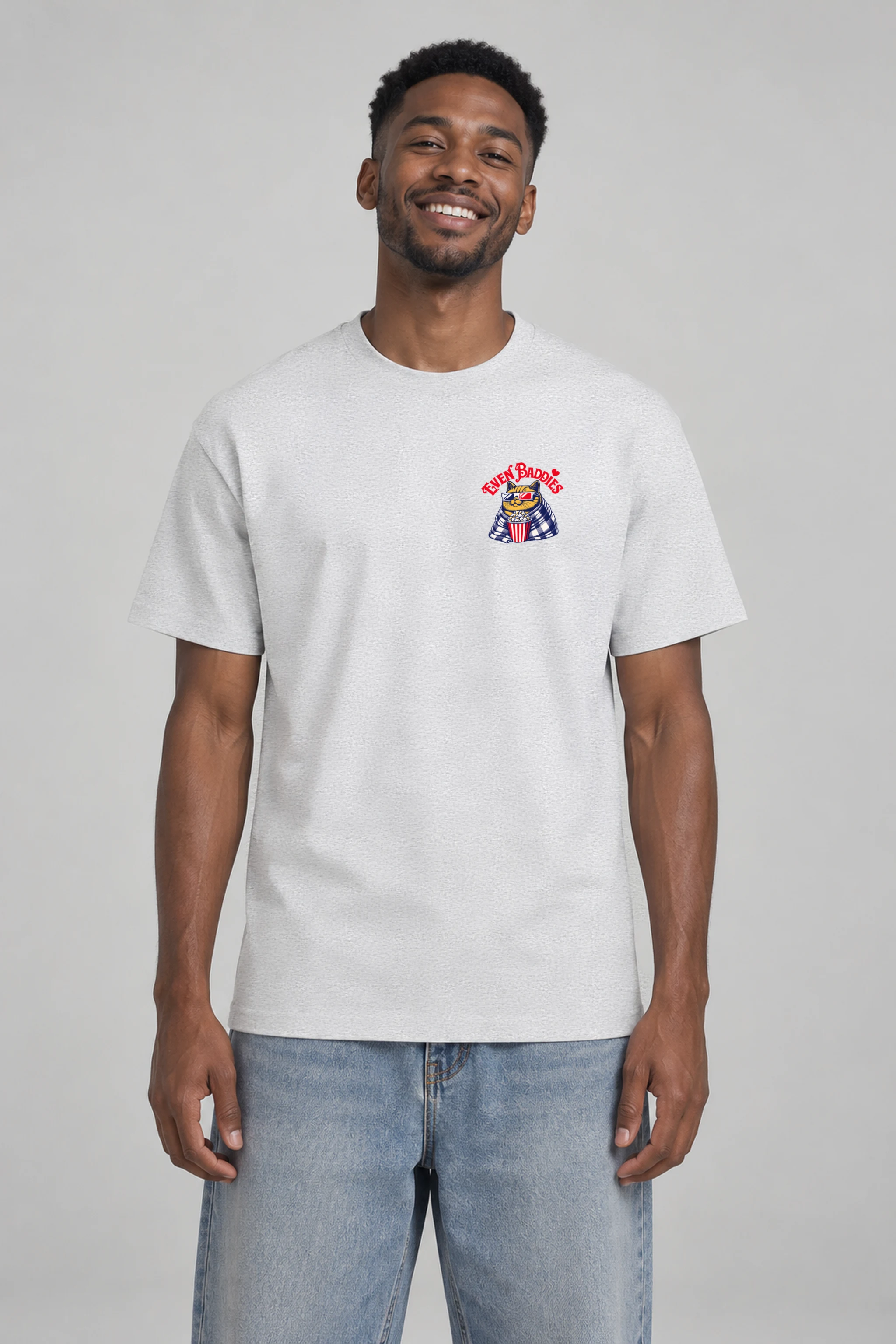"Even Baddies Get Saddies" Heavyweight Unisex Crewneck T-shirt