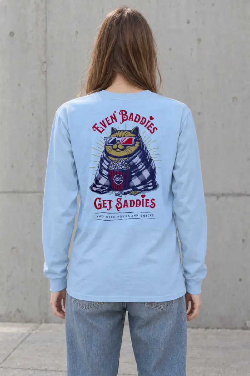 "Even Baddies Get Saddies" Unisex Longsleeve T-shirt | Gildan 2400