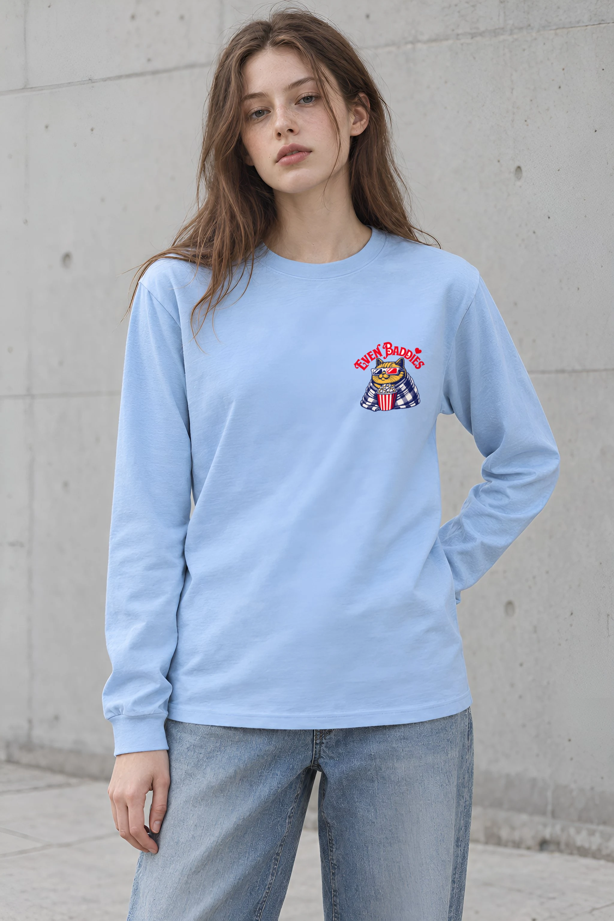 "Even Baddies Get Saddies" Unisex Longsleeve T-shirt