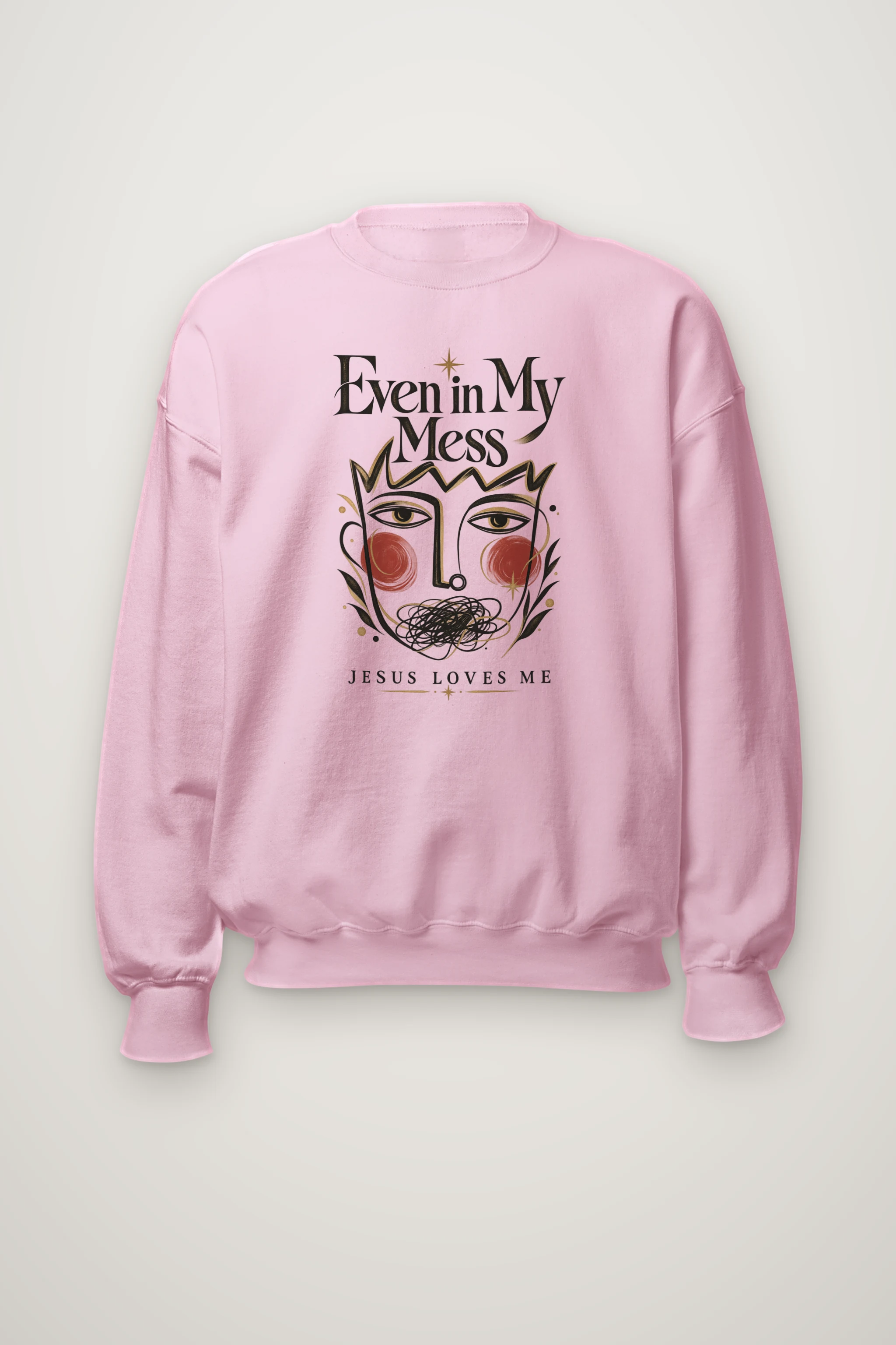"Even In My Mess" Heavy Blend Unisex Crewneck Sweatshirt