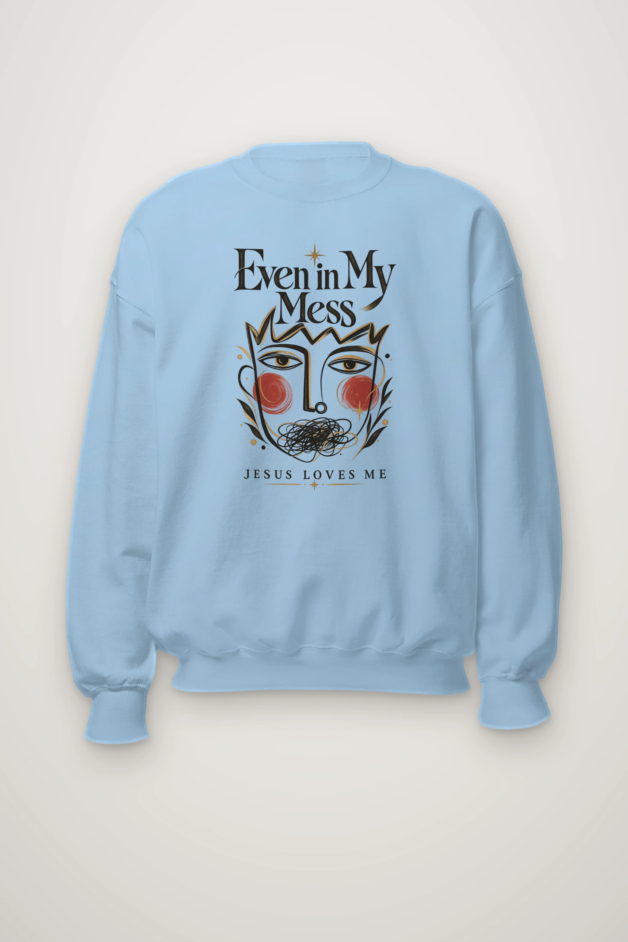 "Even In My Mess" Heavy Blend Unisex Crewneck Sweatshirt
