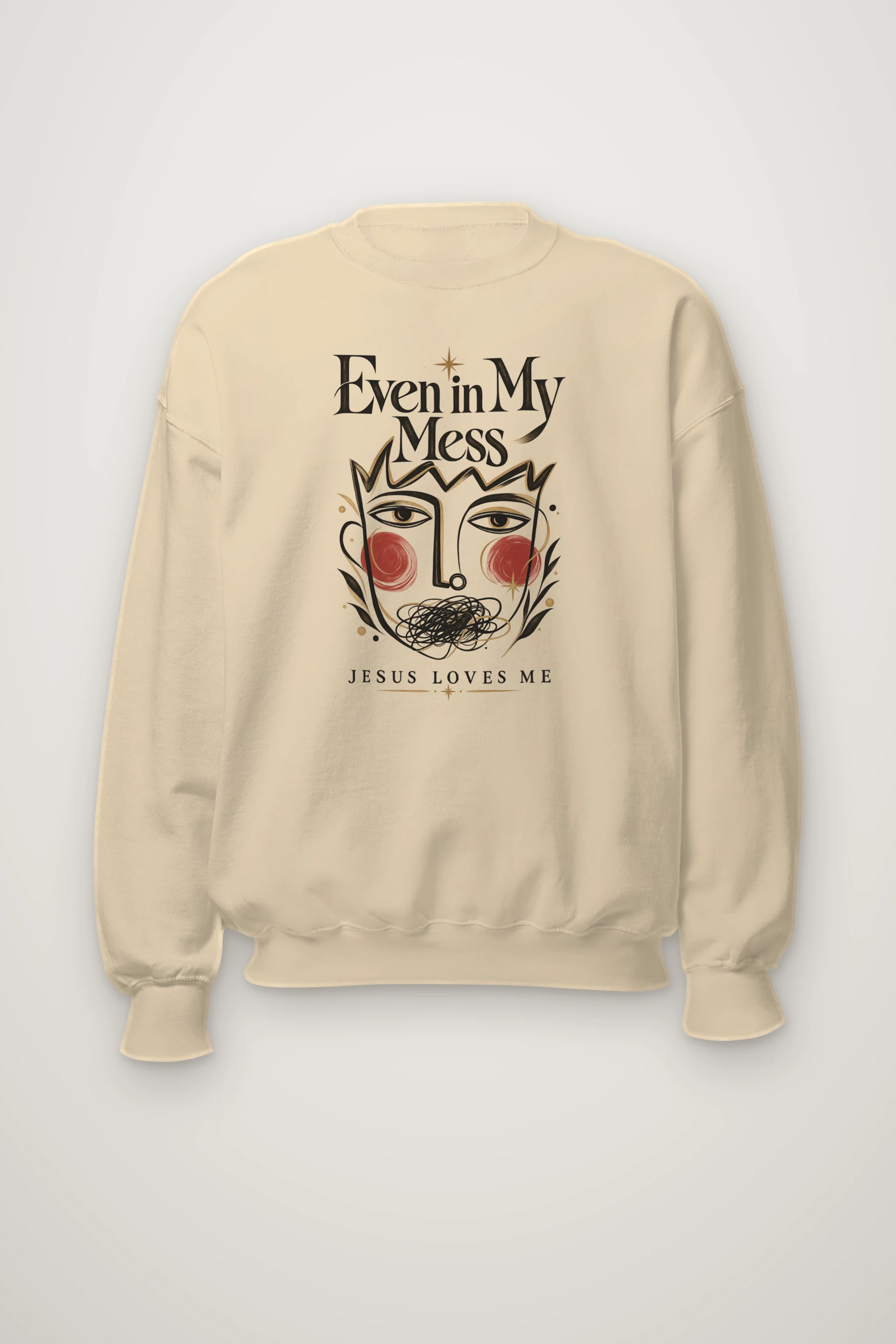 "Even In My Mess" Heavy Blend Unisex Crewneck Sweatshirt
