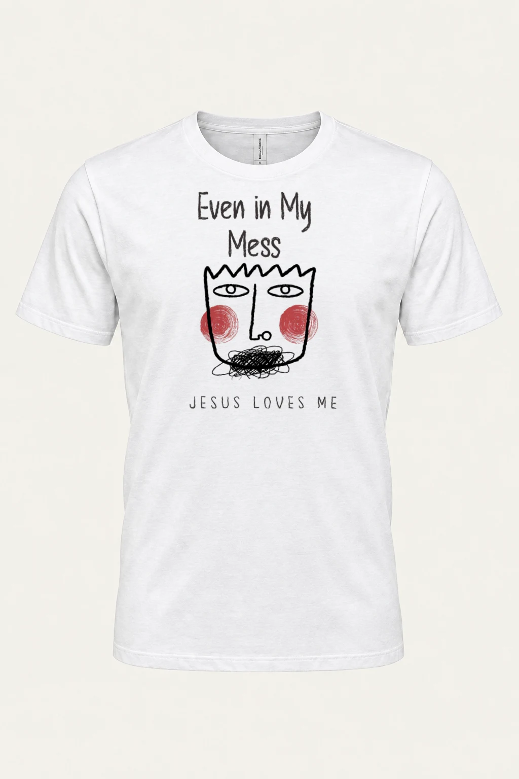 "Even In My Mess" Heavyweight Unisex Crewneck T-shirt | Gildan 5000