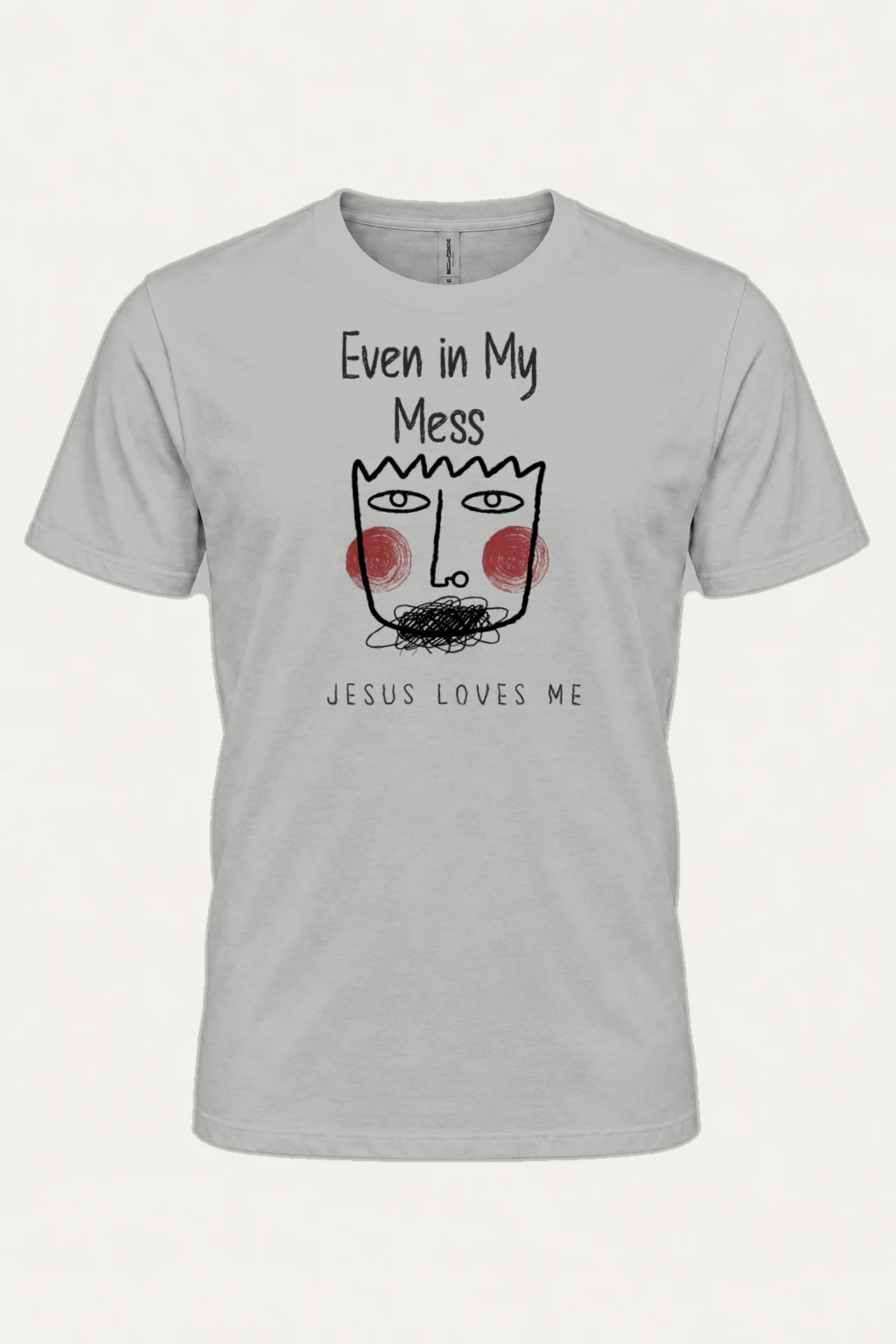 "Even In My Mess" Heavyweight Unisex Crewneck T-shirt | Gildan 5000