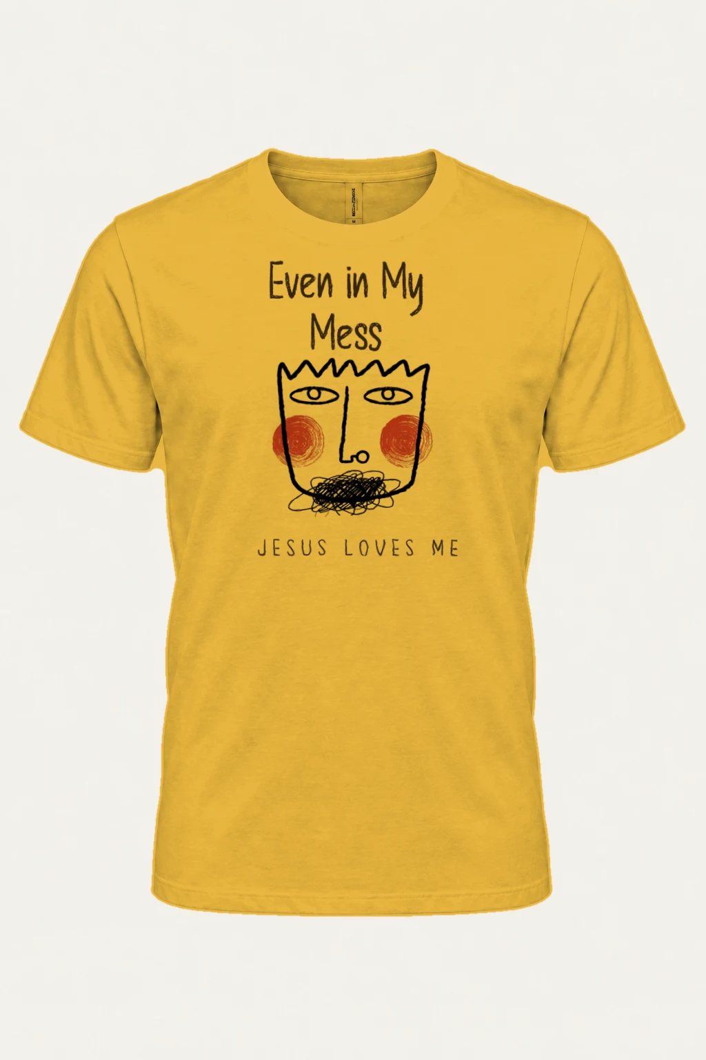 "Even In My Mess" Heavyweight Unisex Crewneck T-shirt | Gildan 5000
