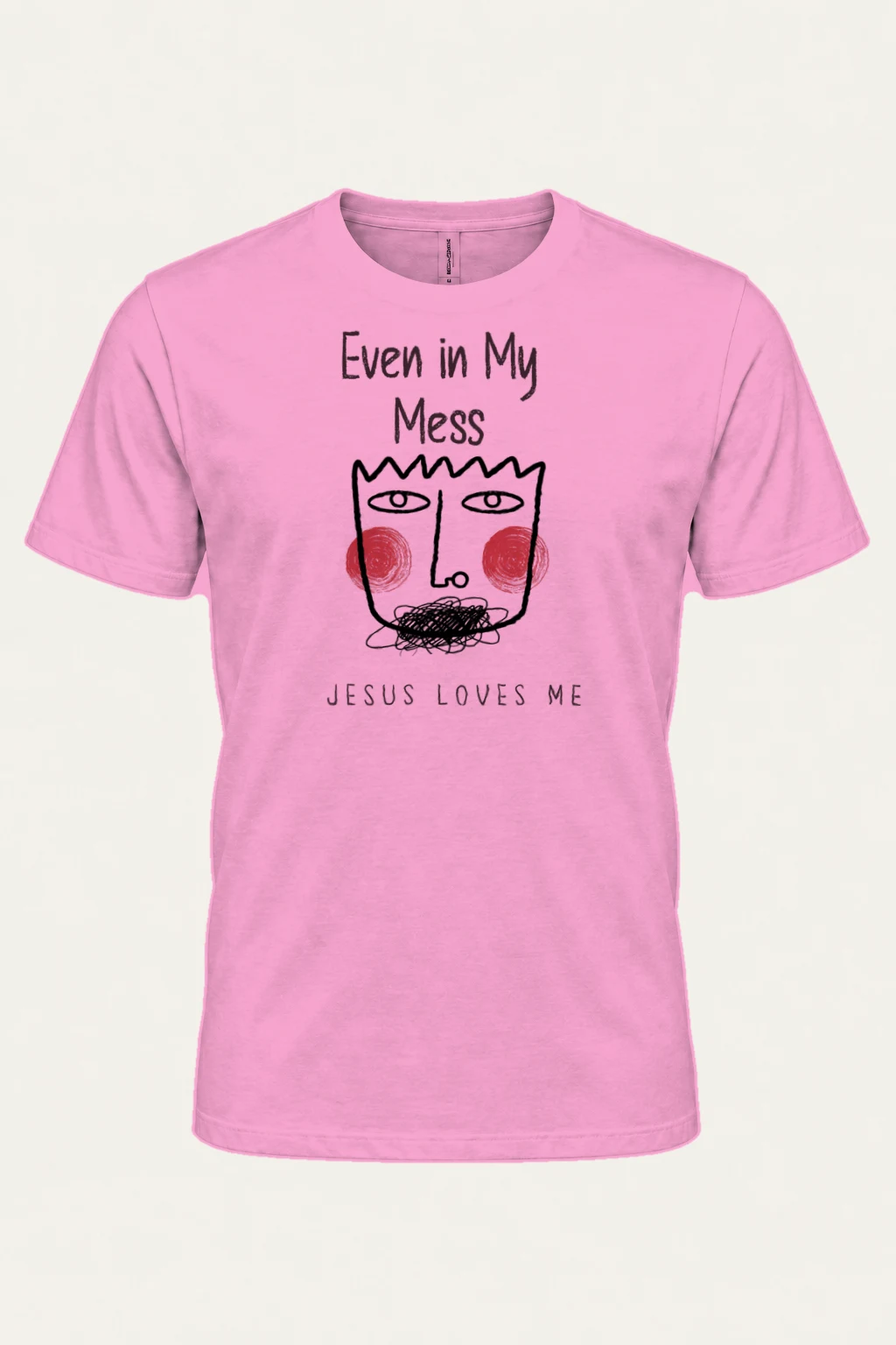 "Even In My Mess" Heavyweight Unisex Crewneck T-shirt | Gildan 5000