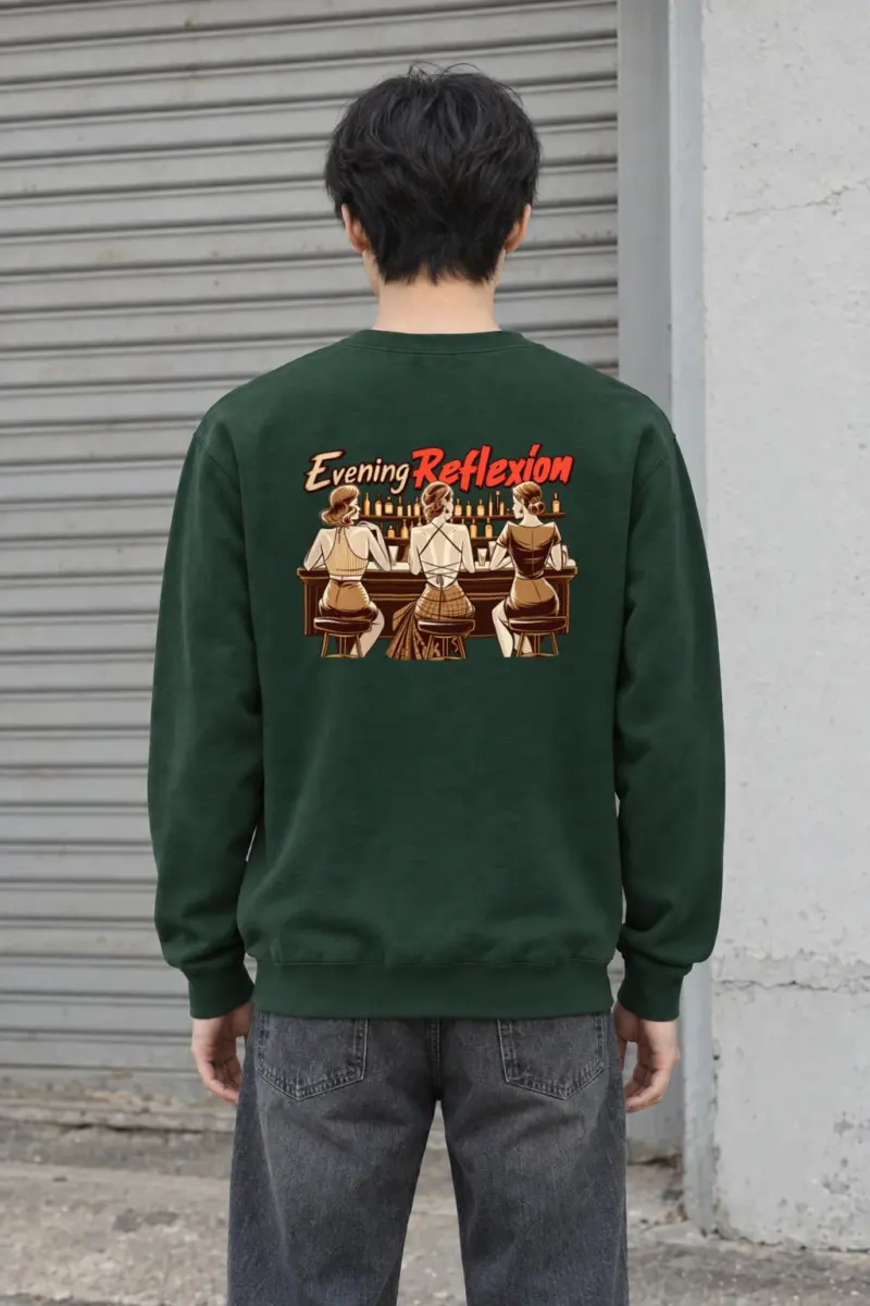 "Evening Reflexión" Heavy Blend Unisex Crewneck Sweatshirt