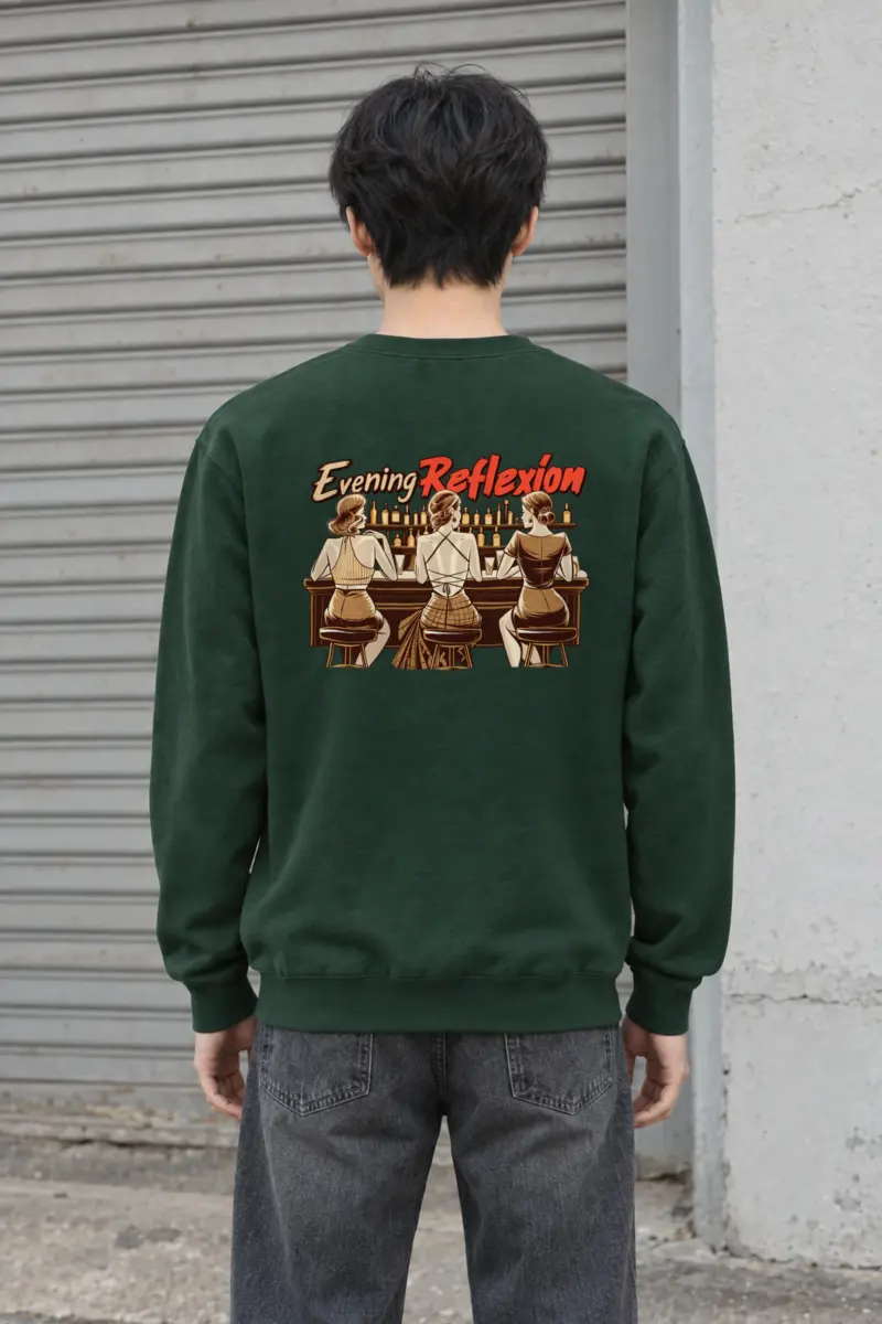 "Evening Reflexión" Heavy Blend Unisex Crewneck Sweatshirt