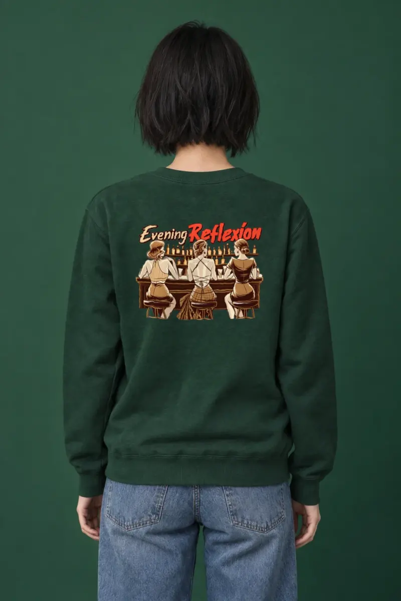"Evening Reflexión" Heavy Blend Unisex Crewneck Sweatshirt