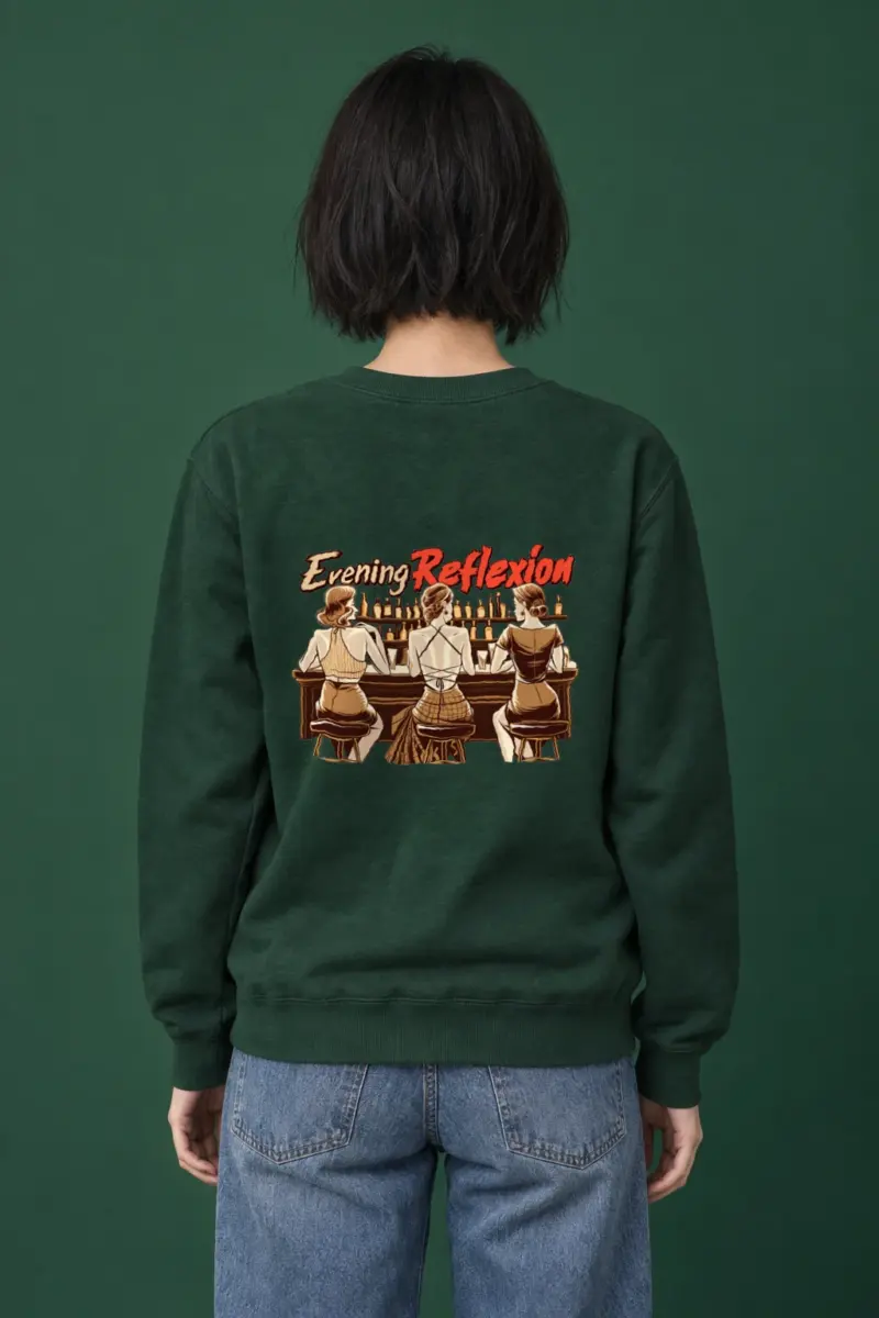 "Evening Reflexión" Heavy Blend Unisex Crewneck Sweatshirt