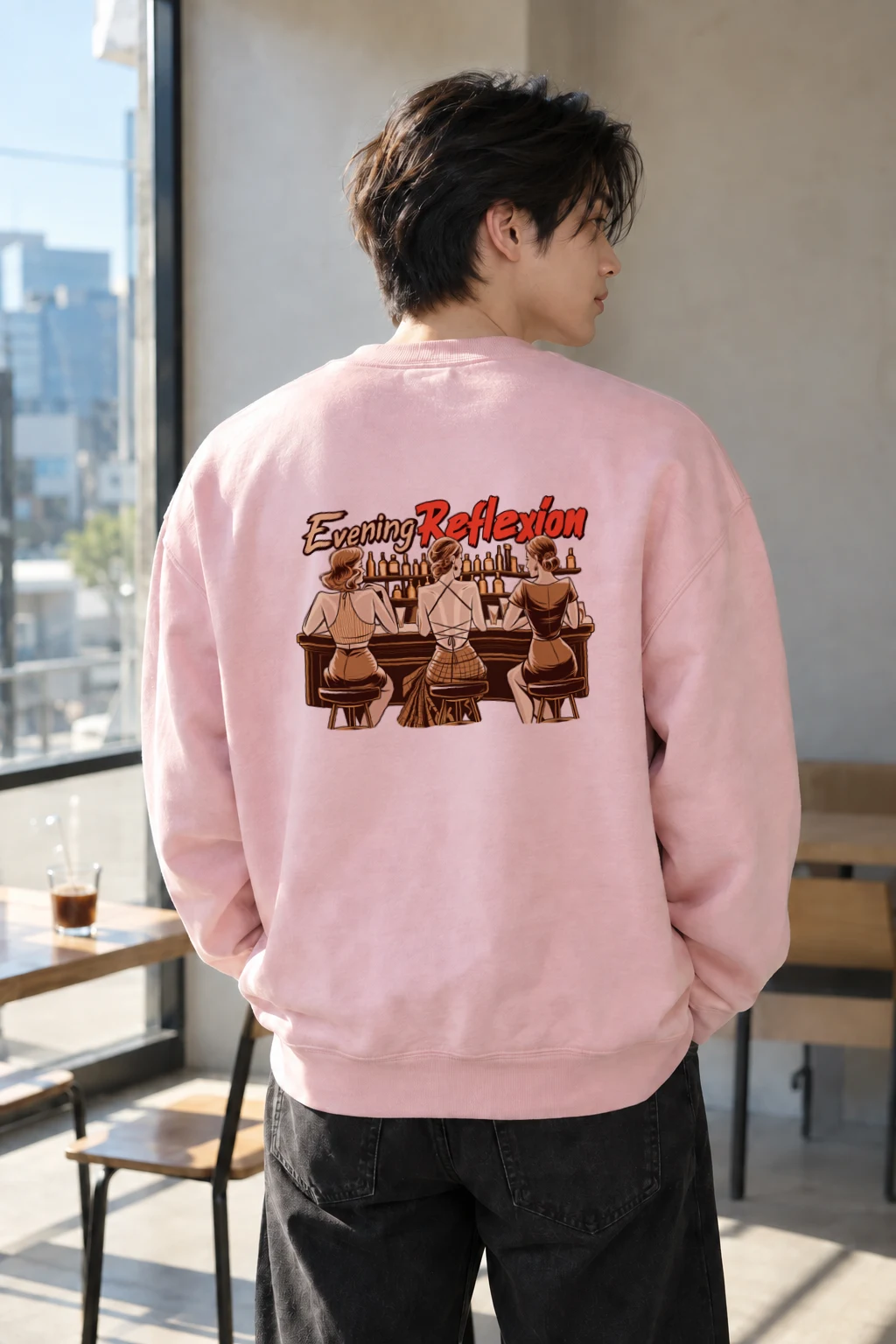 "Evening Reflexión" Heavy Blend Unisex Crewneck Sweatshirt | Gildan 18000