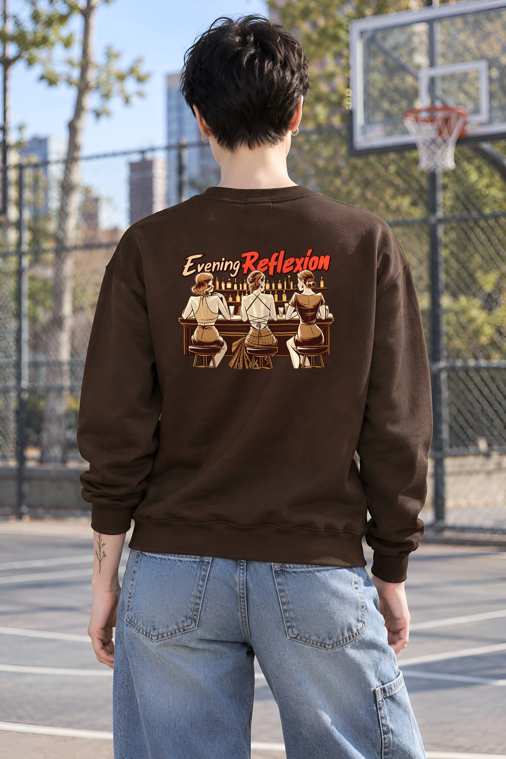 "Evening Reflexión" 1 Crewneck Sweatshirt