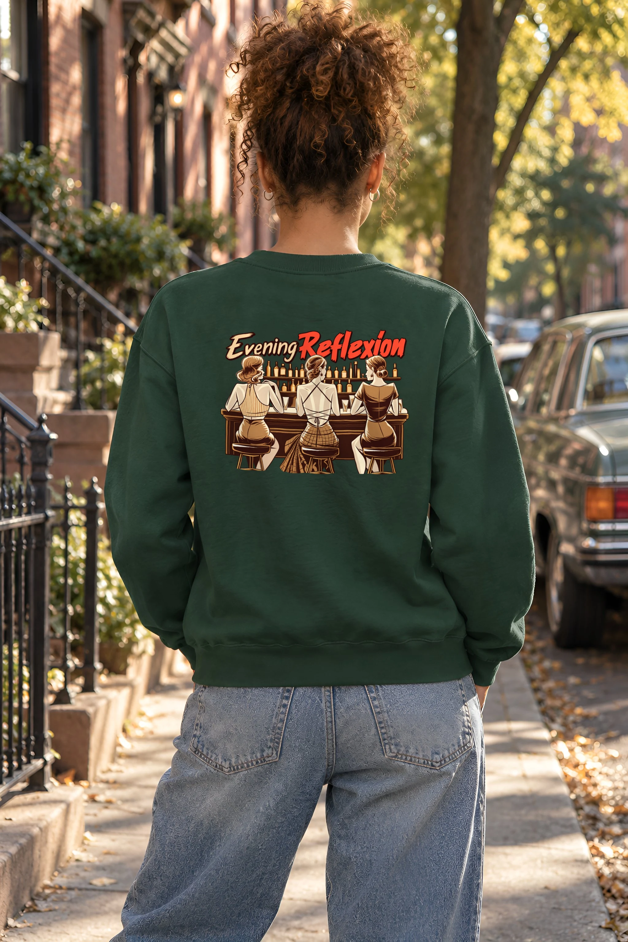 "Evening Reflexión" 1 Crewneck Sweatshirt
