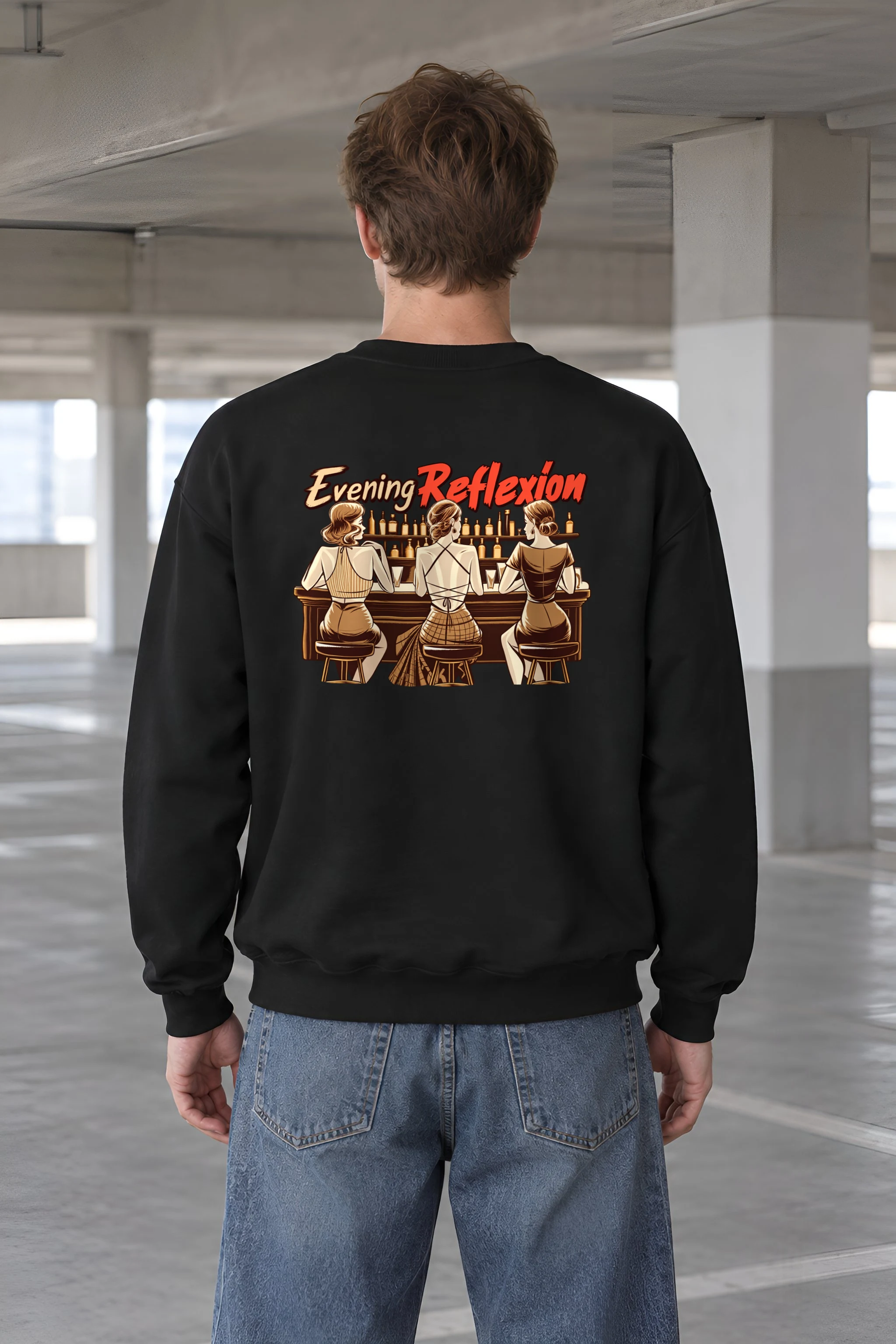 "Evening Reflexión" 1 Crewneck Sweatshirt