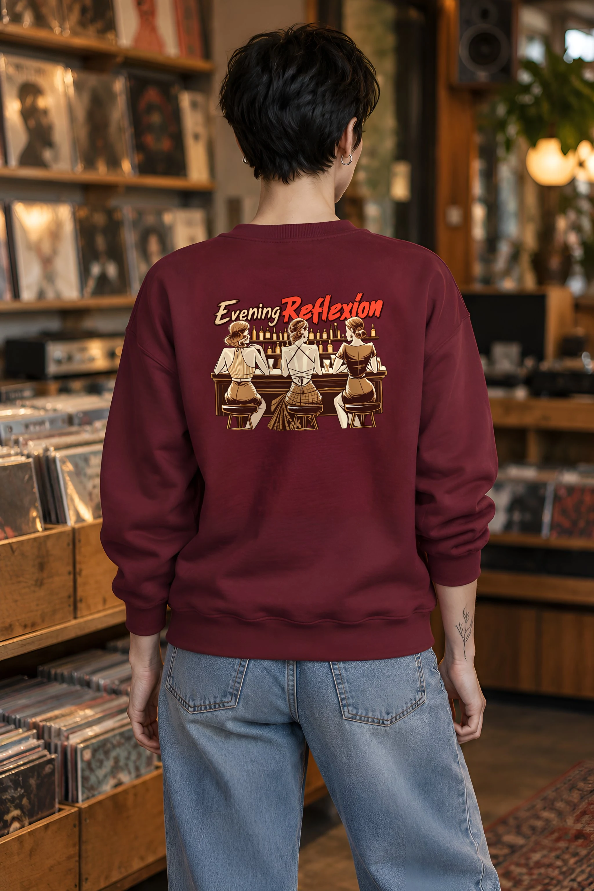 "Evening Reflexión" 1 Crewneck Sweatshirt