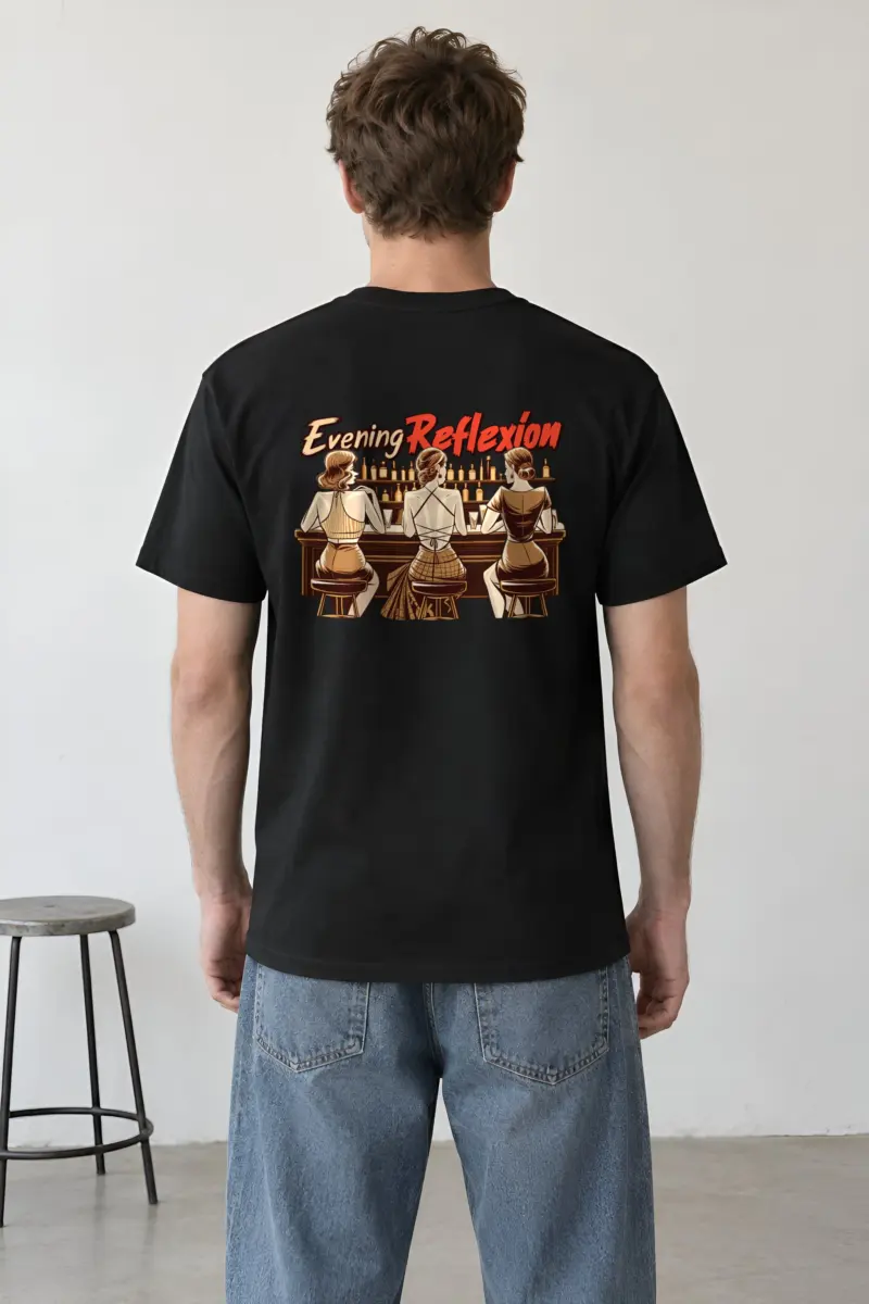 "Evening Reflexión" Heavyweight Unisex Crewneck T-shirt