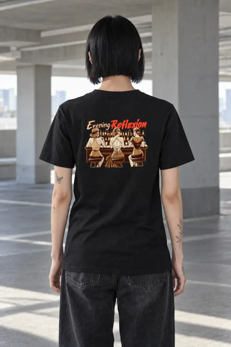 "Evening Reflexión" Heavyweight Unisex Crewneck T-shirt