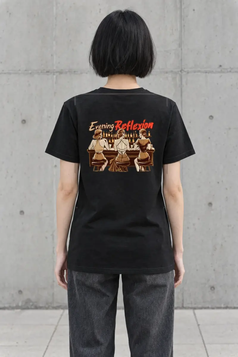 "Evening Reflexión" Heavyweight Unisex Crewneck T-shirt