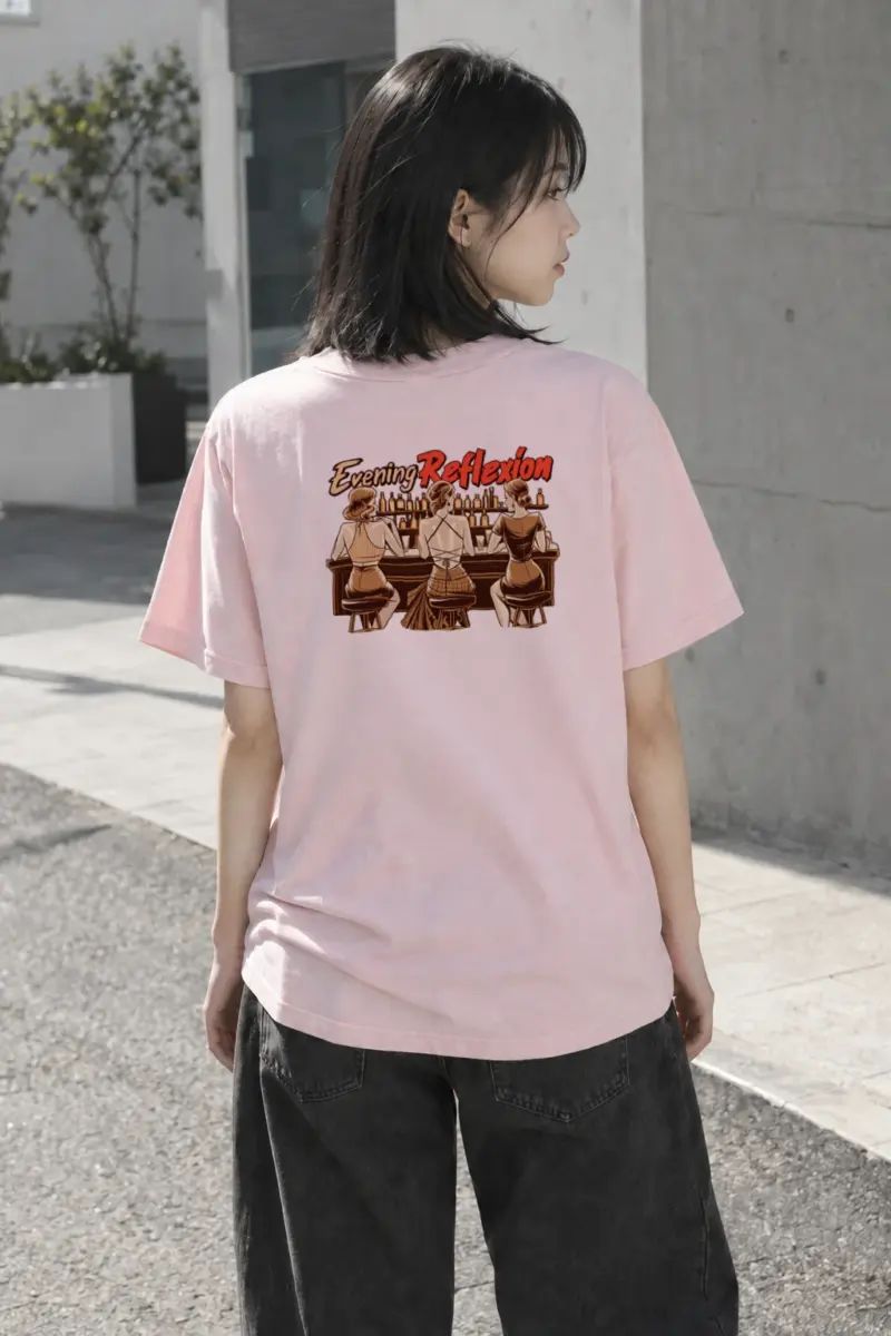 "Evening Reflexión" Heavyweight Unisex Crewneck T-shirt | Gildan 5000
