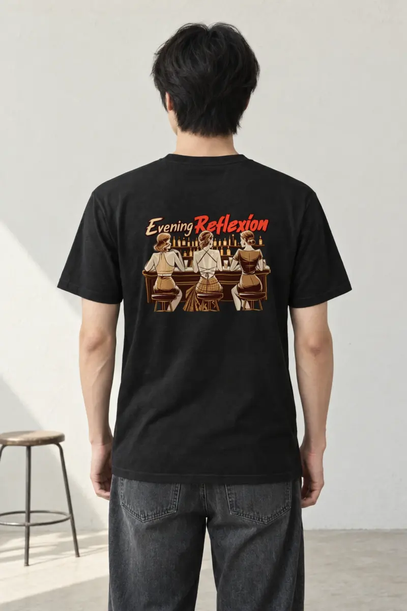 "Evening Reflexión" Heavyweight Unisex Crewneck T-shirt