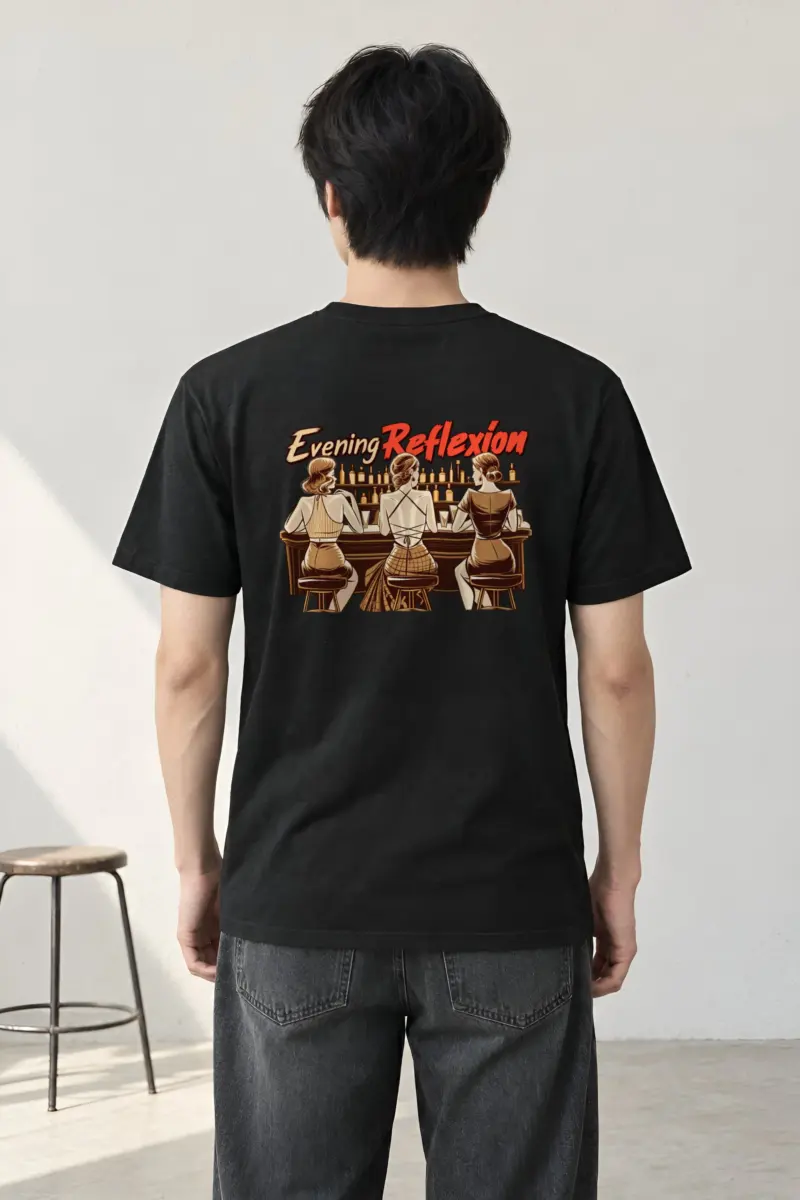 "Evening Reflexión" Heavyweight Unisex Crewneck T-shirt