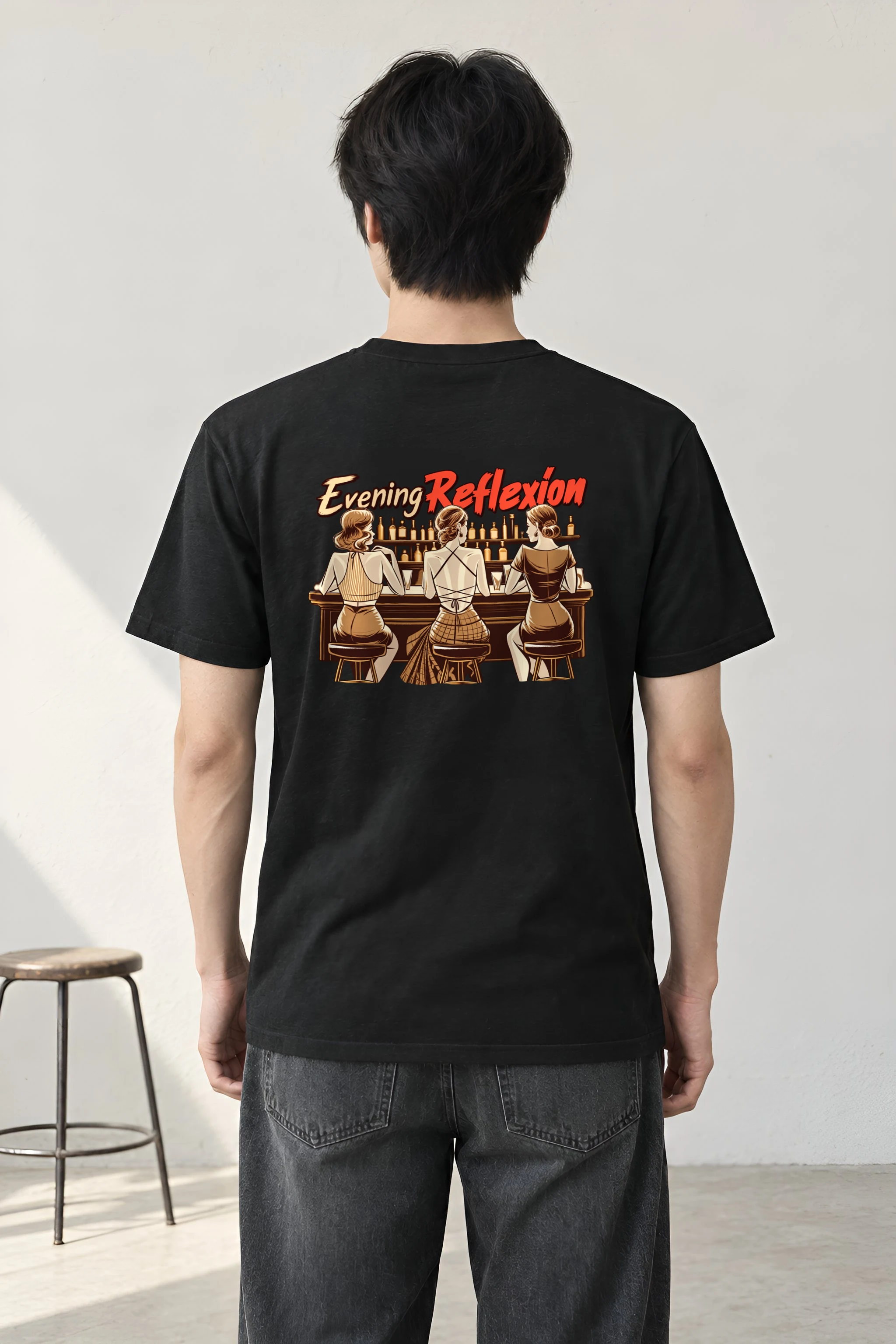 "Evening Reflexión" Heavyweight Unisex Crewneck T-shirt