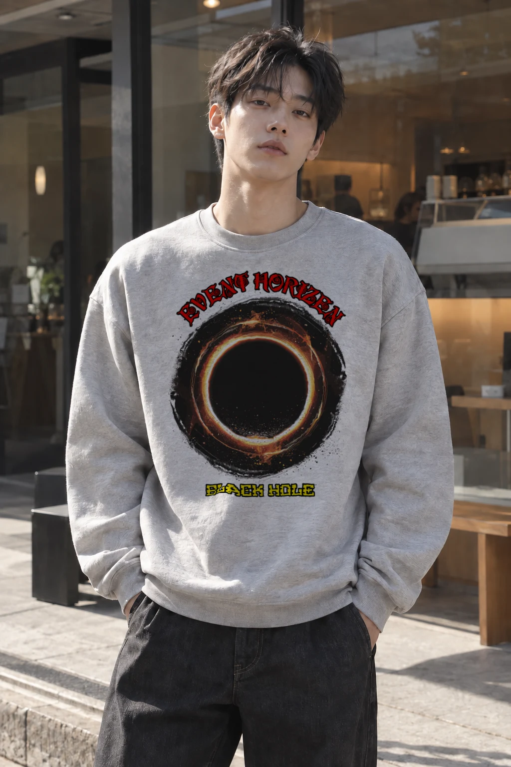 "Event Horizon" Heavy Blend Unisex Crewneck Sweatshirt | Gildan 18000