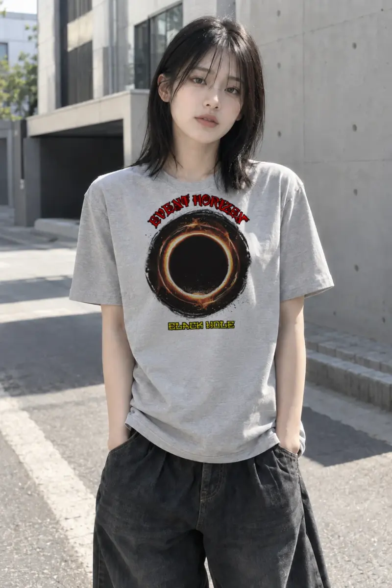 "Event Horizon" Heavyweight Unisex Crewneck T-shirt | Gildan 5000