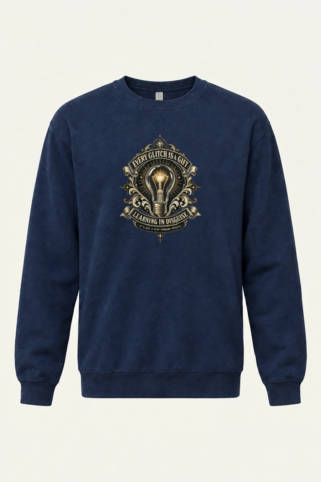 "Every Glitch Is A Gift" Heavy Blend Unisex Crewneck Sweatshirt | Gildan 18000
