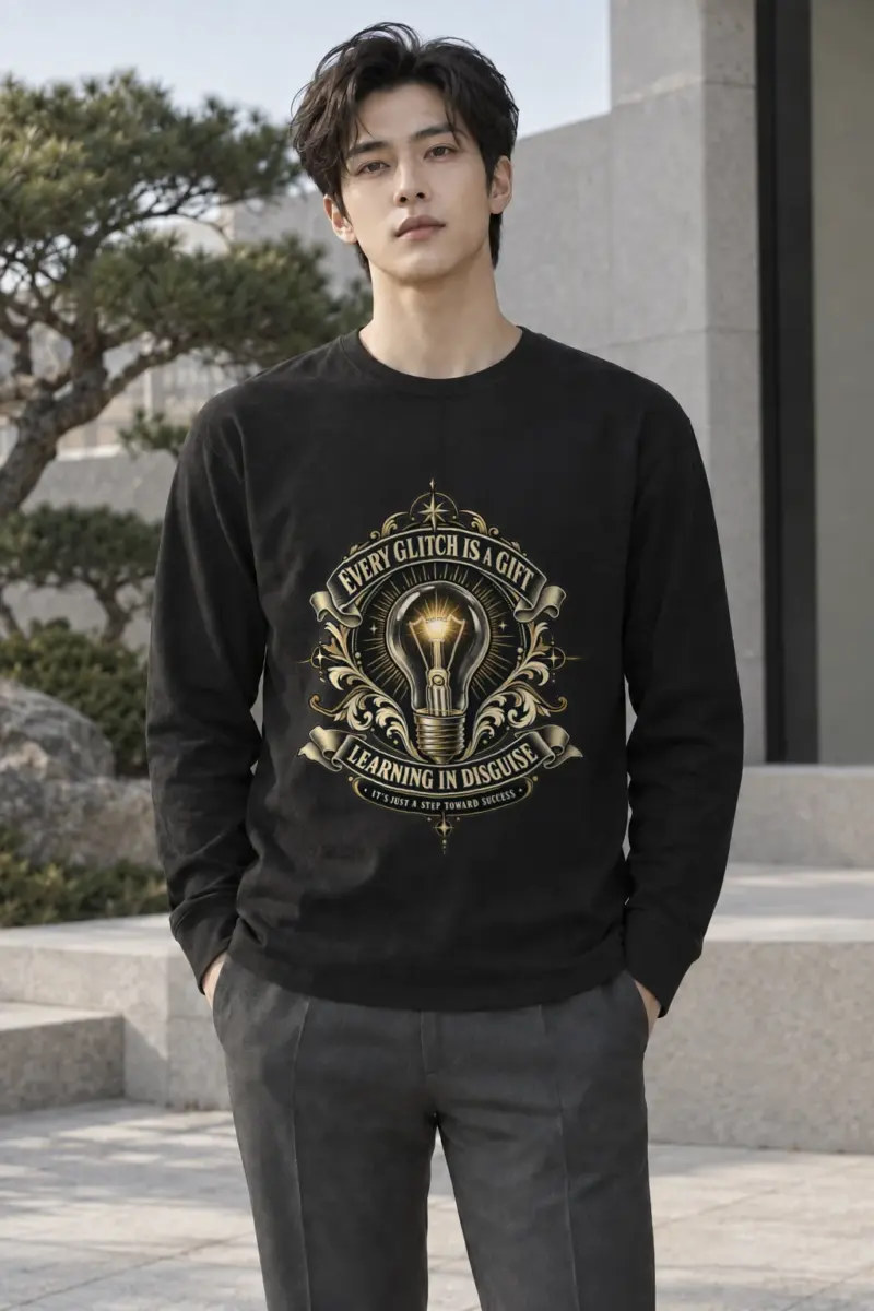 "Every Glitch Is A Gift" Unisex Longsleeve T-shirt | Gildan 2400
