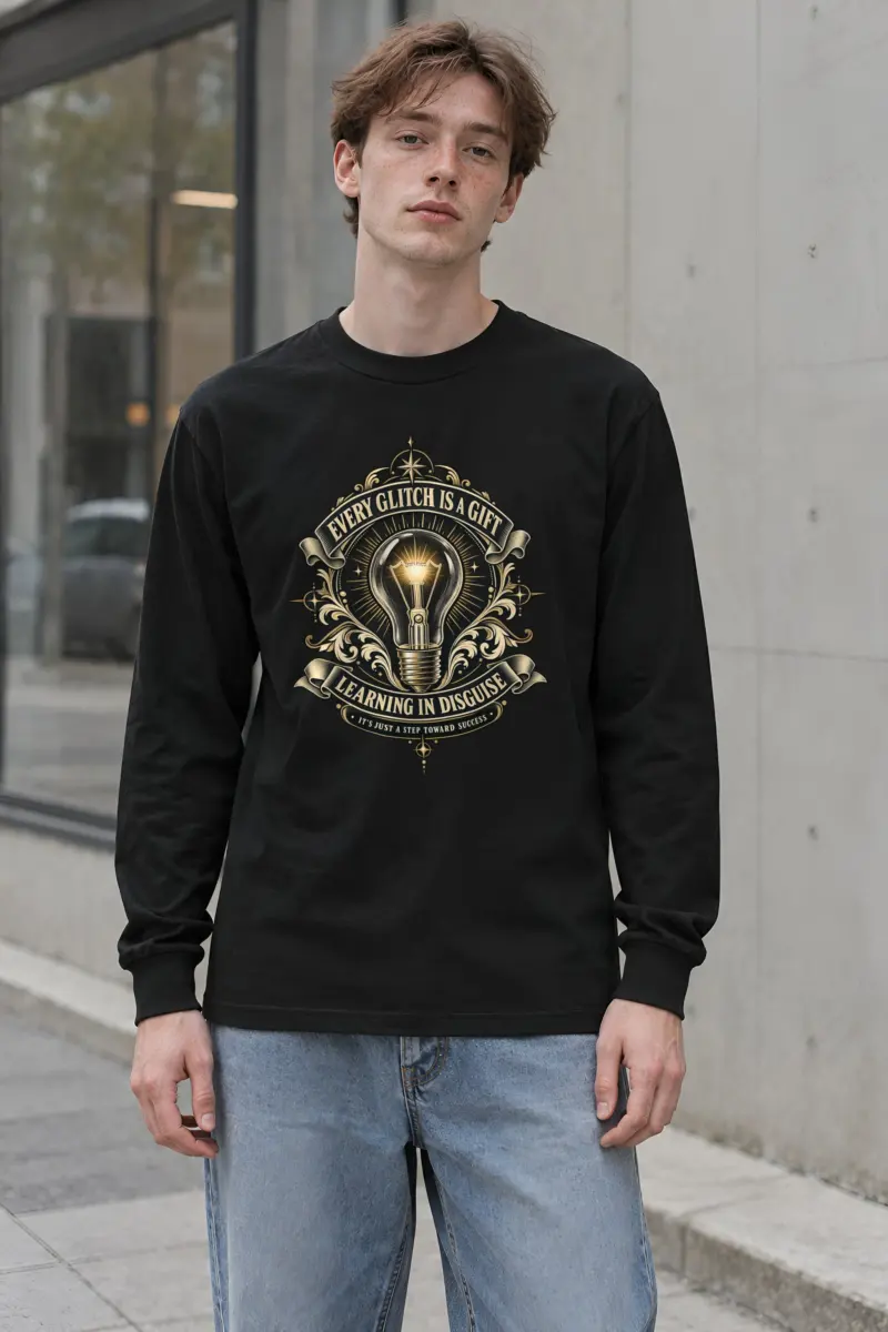 "Every Glitch Is A Gift" Unisex Longsleeve T-shirt