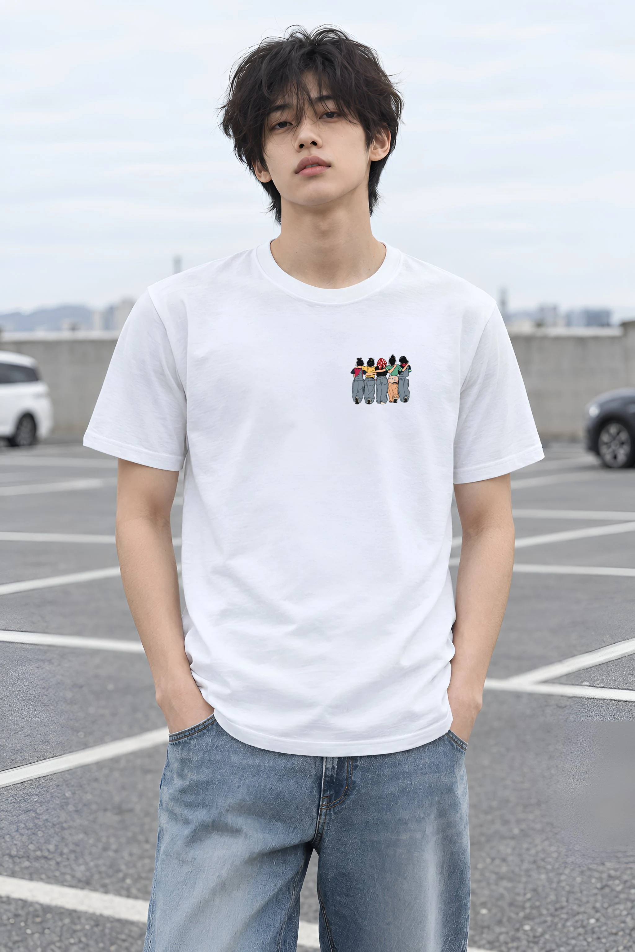 "Everyone Was Cool Once" Heavyweight Unisex Crewneck T-shirt