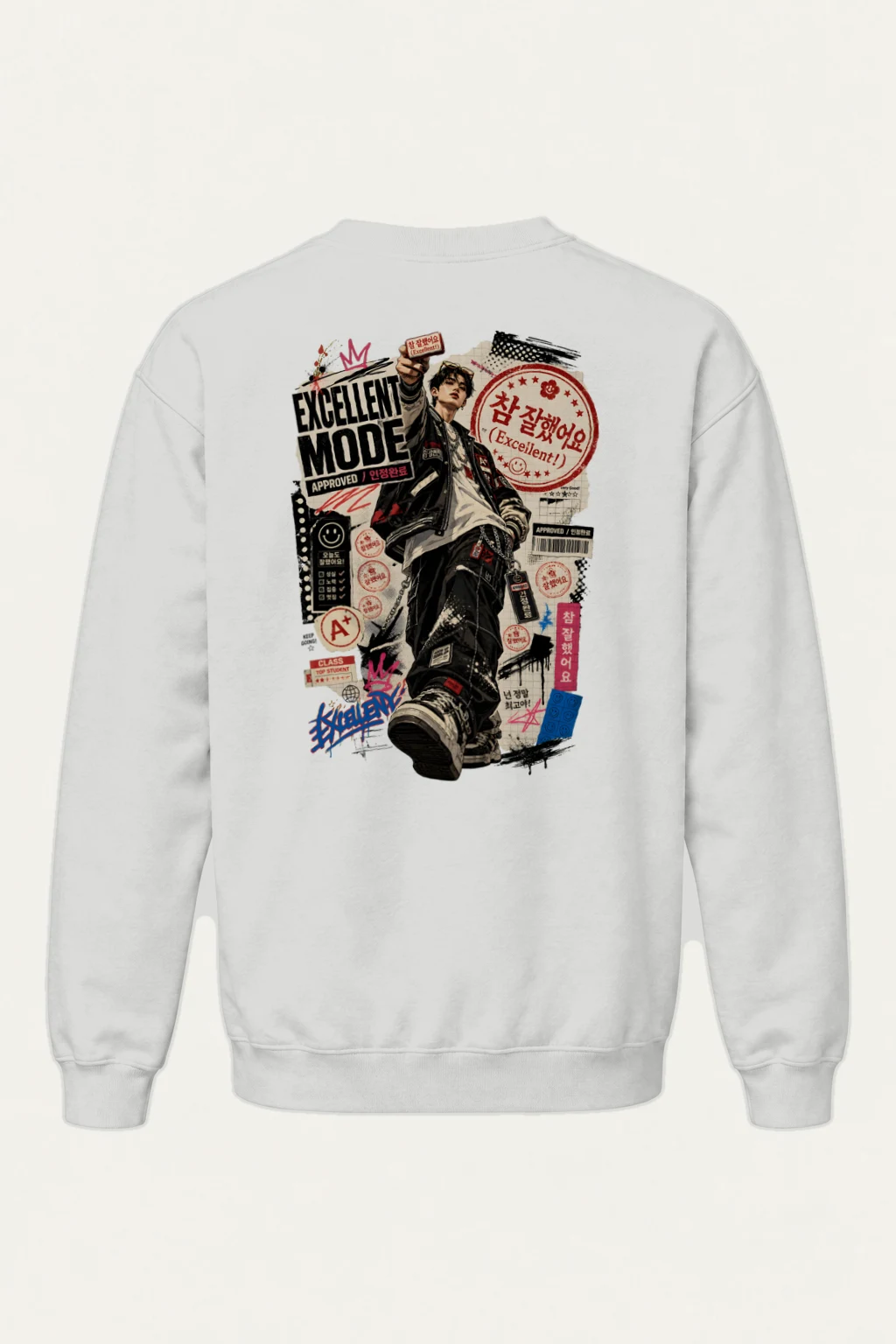 "Excellent Mode" Heavy Blend Unisex Crewneck Sweatshirt | Gildan 18000
