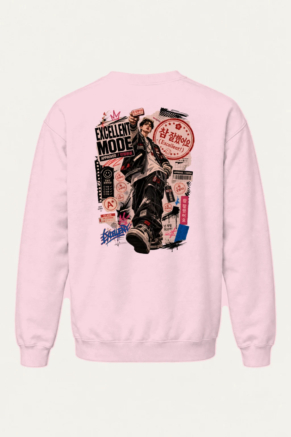 "Excellent Mode" Heavy Blend Unisex Crewneck Sweatshirt | Gildan 18000