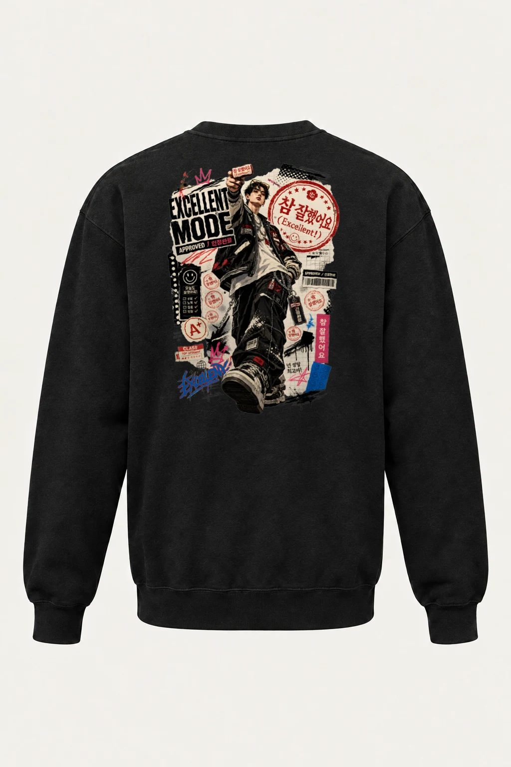 "Excellent Mode" Heavy Blend Unisex Crewneck Sweatshirt | Gildan 18000