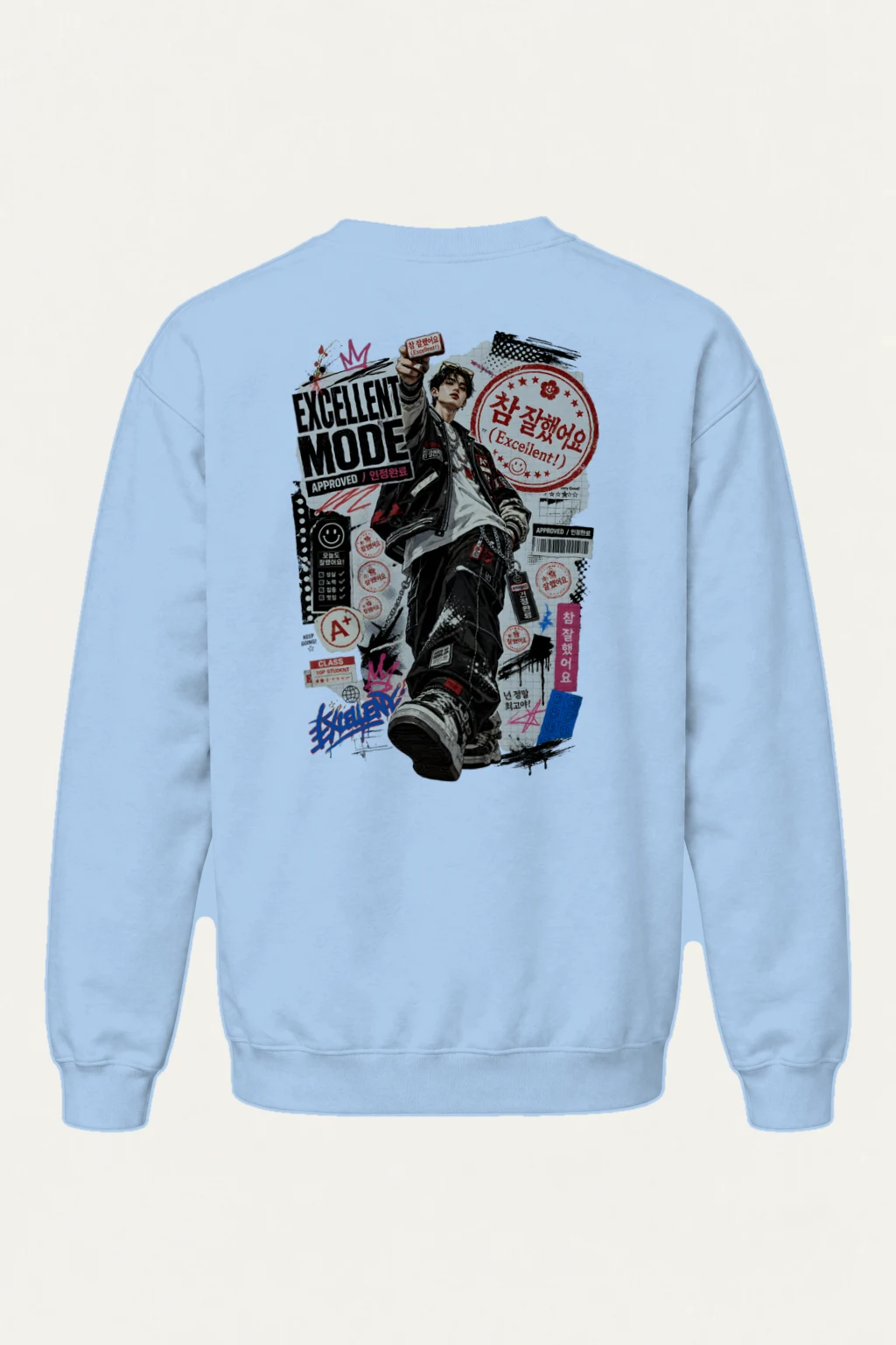 "Excellent Mode" Heavy Blend Unisex Crewneck Sweatshirt | Gildan 18000