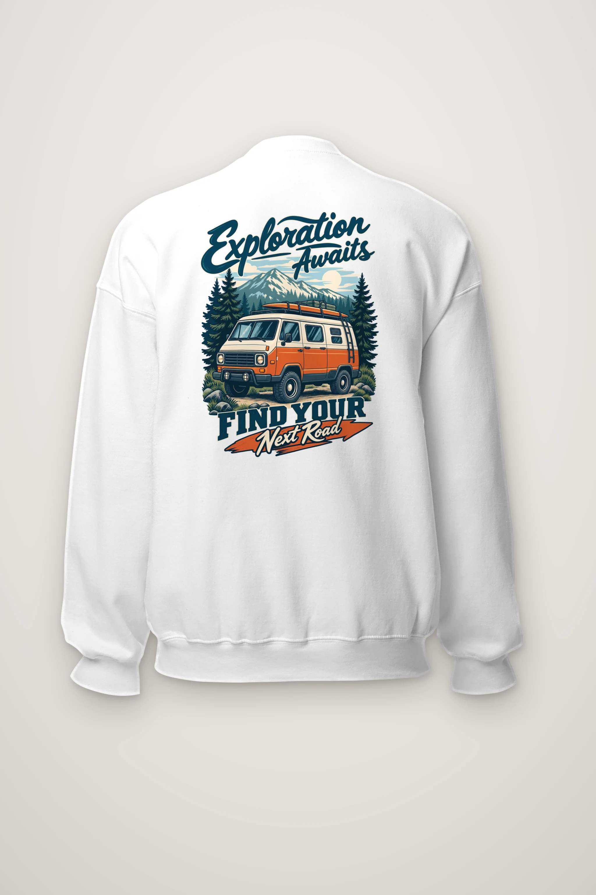"Exploration Awaits" Heavy Blend Unisex Crewneck Sweatshirt