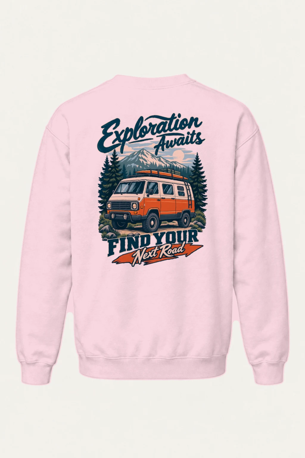 "Exploration Awaits" Heavy Blend Unisex Crewneck Sweatshirt | Gildan 18000