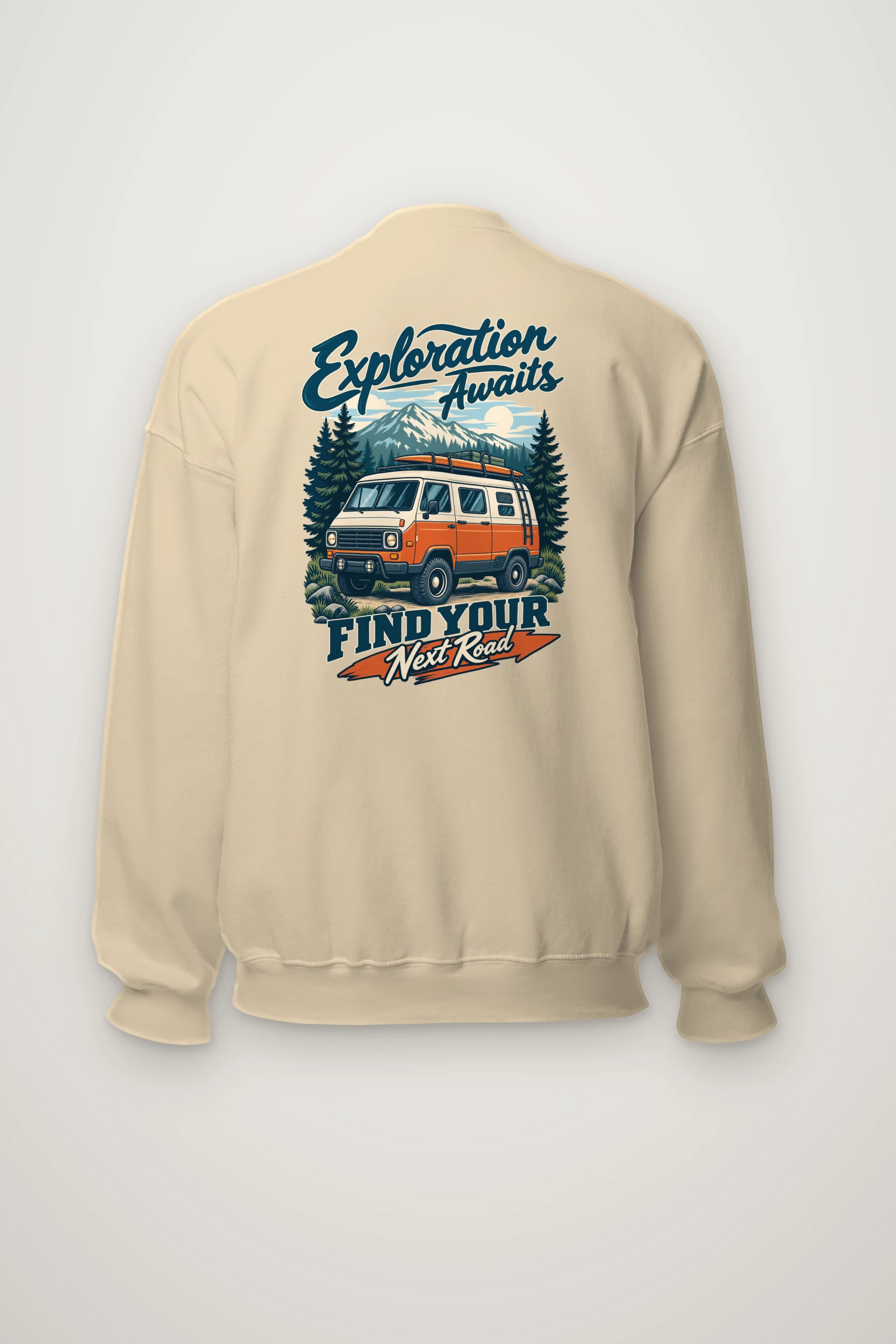"Exploration Awaits" Heavy Blend Unisex Crewneck Sweatshirt