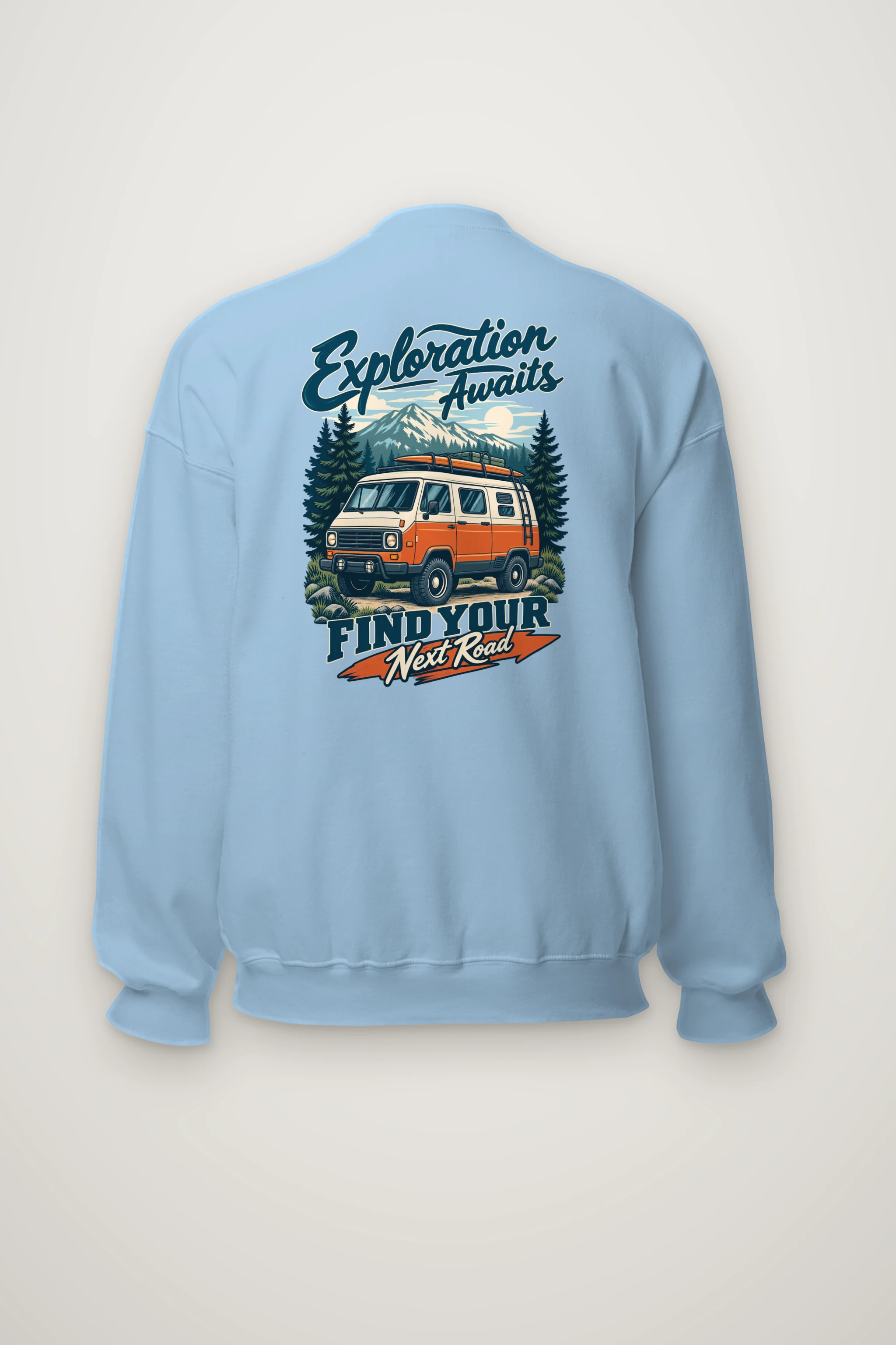 "Exploration Awaits" Heavy Blend Unisex Crewneck Sweatshirt