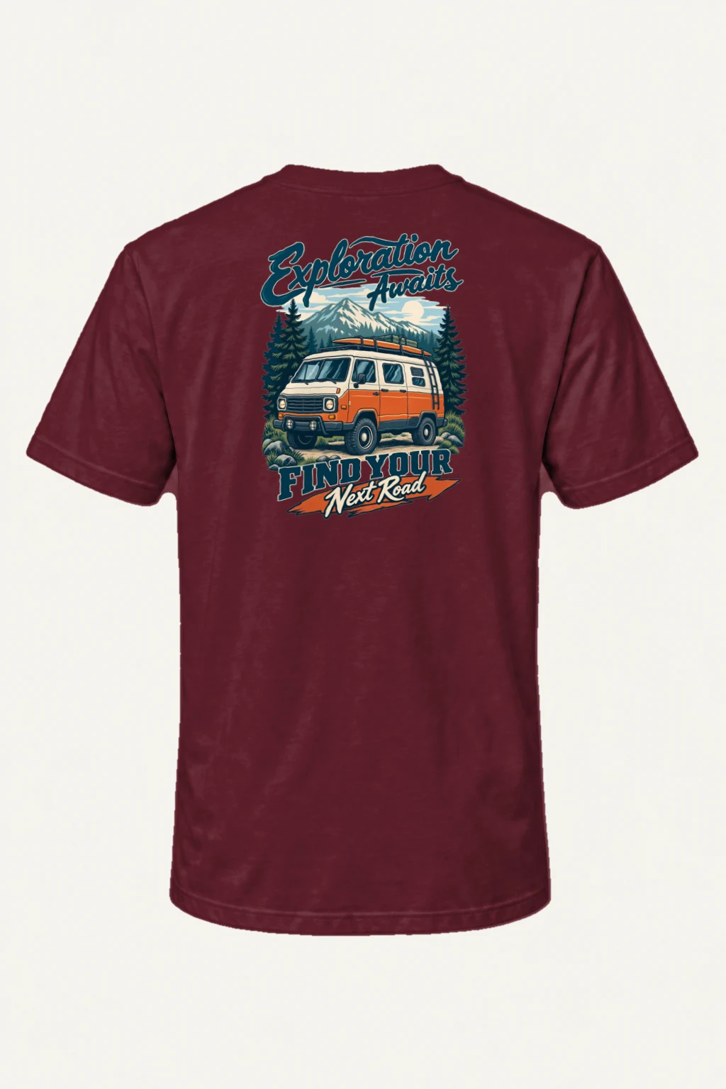 "Exploration Awaits" Heavyweight Unisex Crewneck T-shirt | Gildan 5000