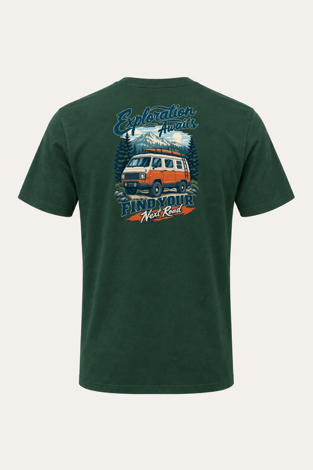 "Exploration Awaits" Heavyweight Unisex Crewneck T-shirt | Gildan 5000